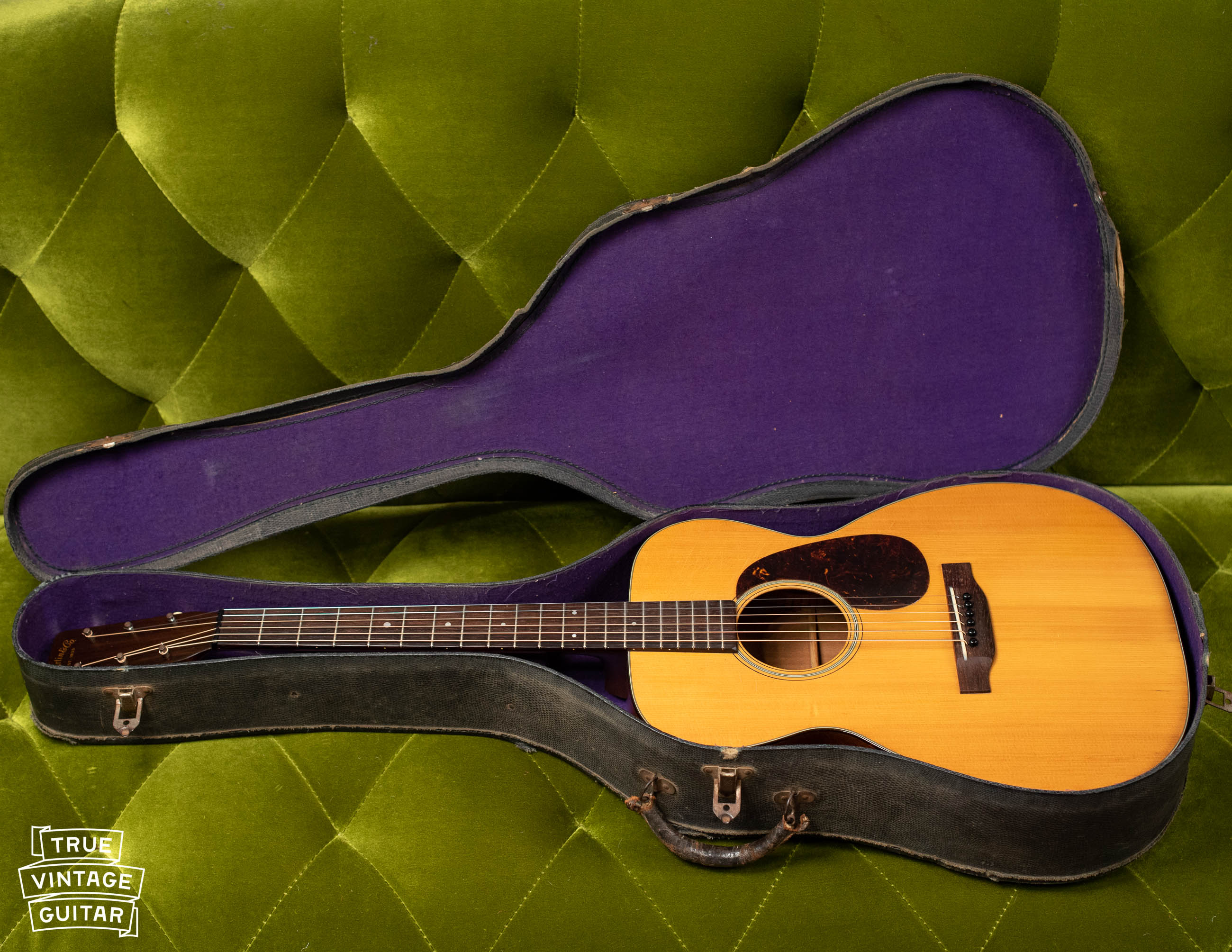 1943 Martin 00-18 guitar with case - Image 6