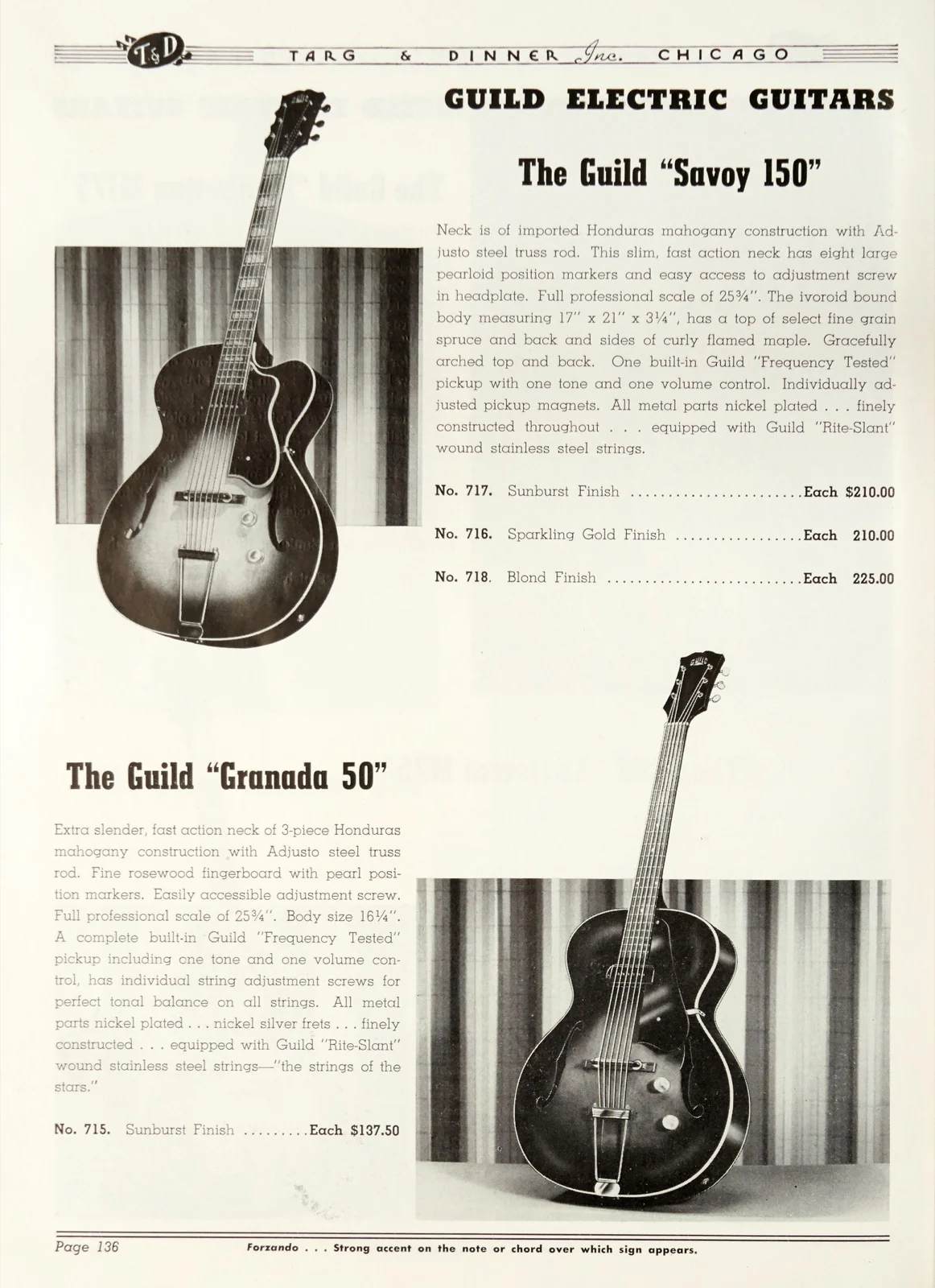 1954 Guild X-150 Savoy - Image 4