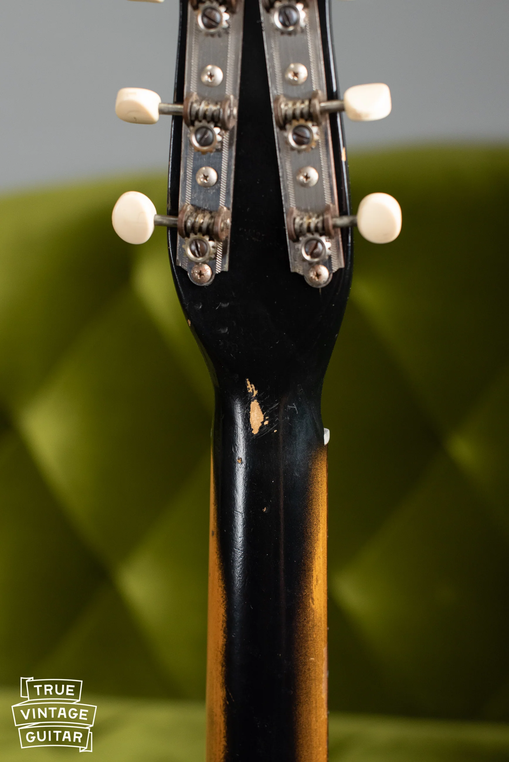 1956 Danelectro U-2 Grained Ivory Leatherette with case - Image 14