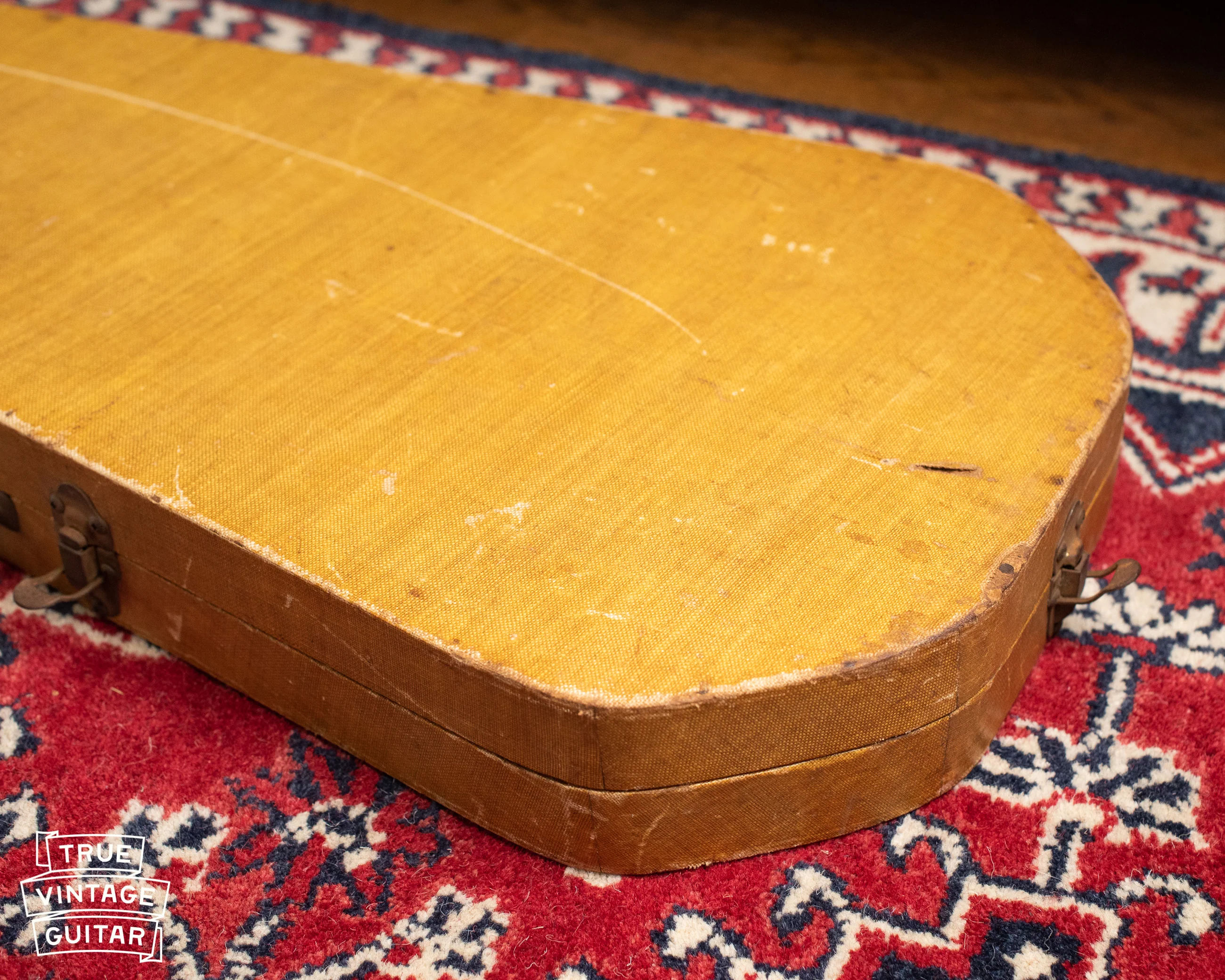 1956 Danelectro U-2 Grained Ivory Leatherette with case - Image 23