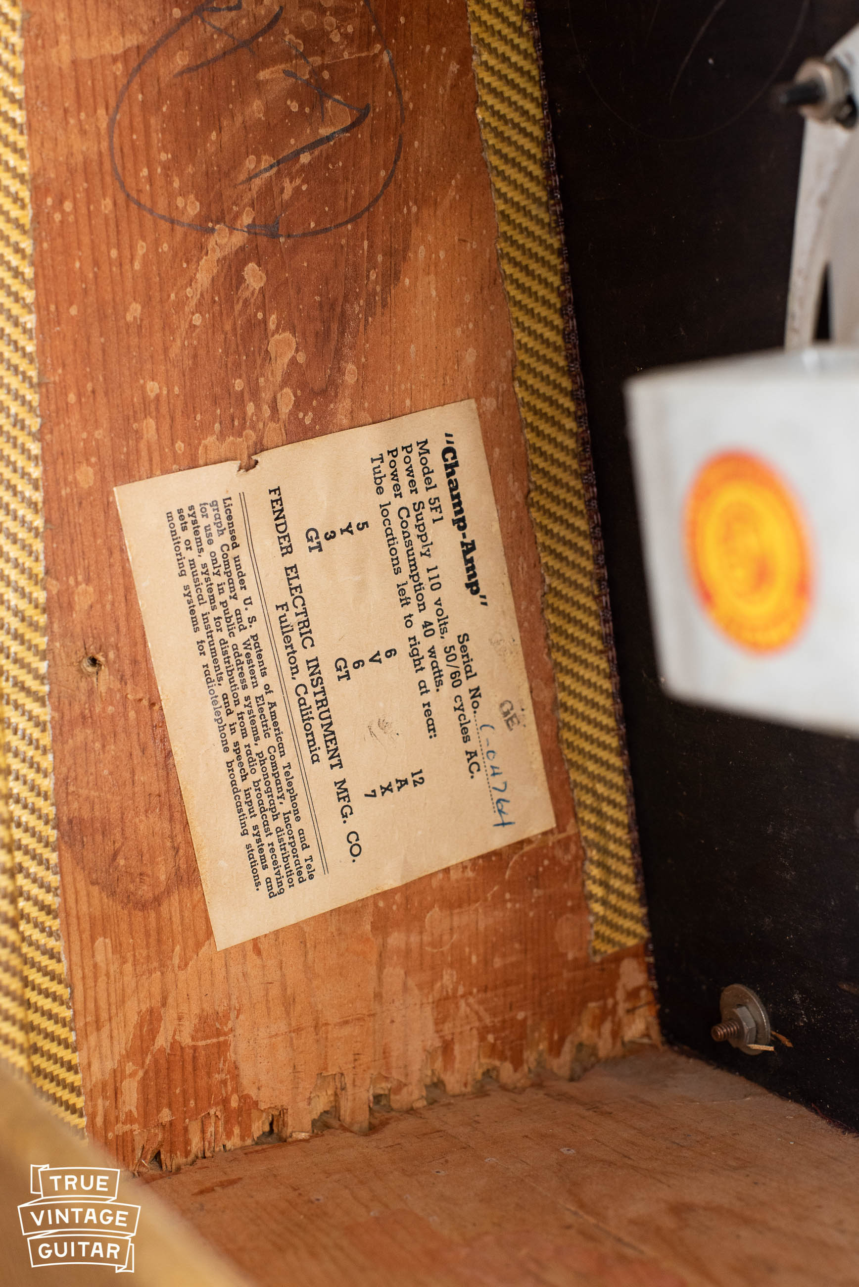 1957 Fender Champ-Amp Tweed 5F1, 6" - Image 10