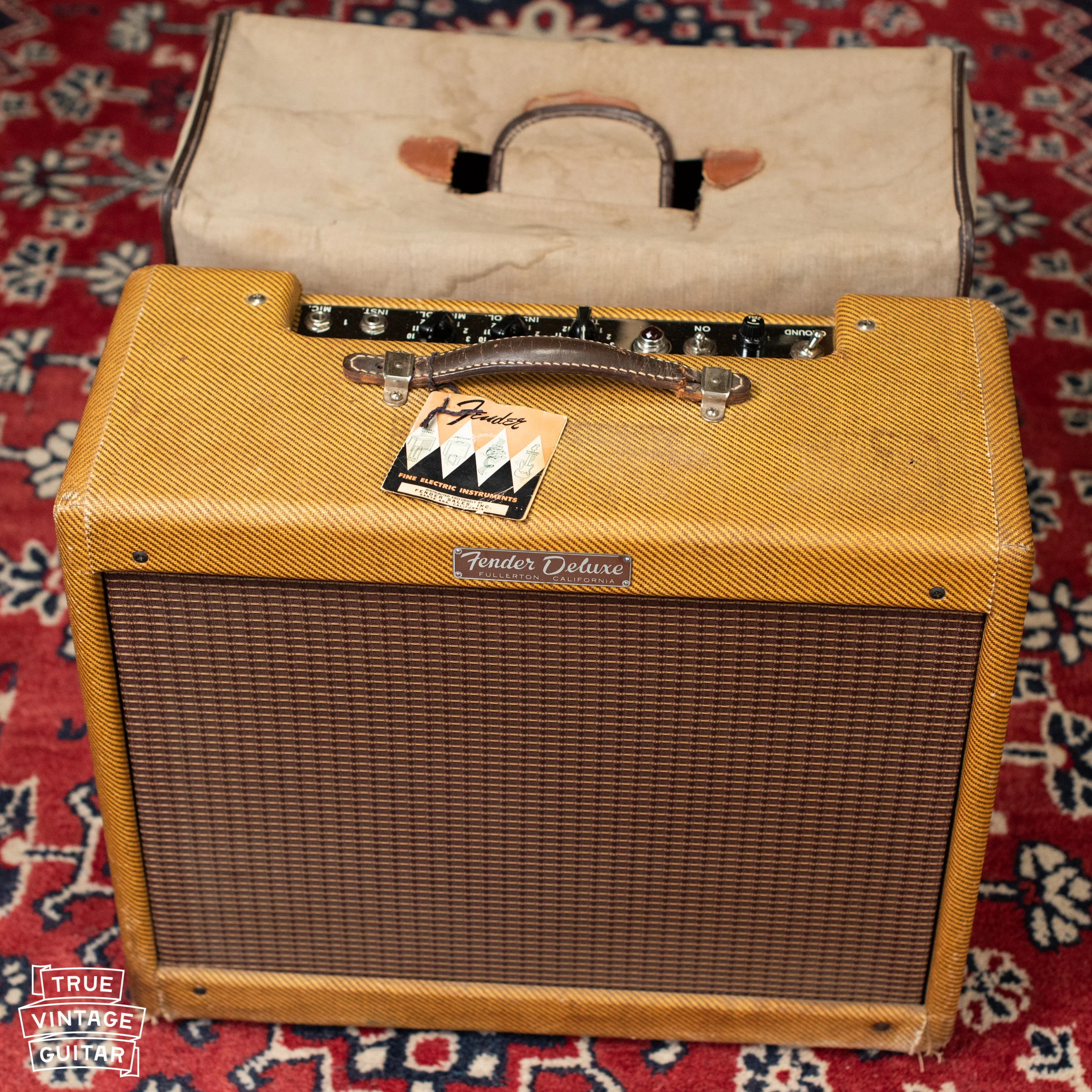 1958 Fender Deluxe Amp Tweed - Image 4
