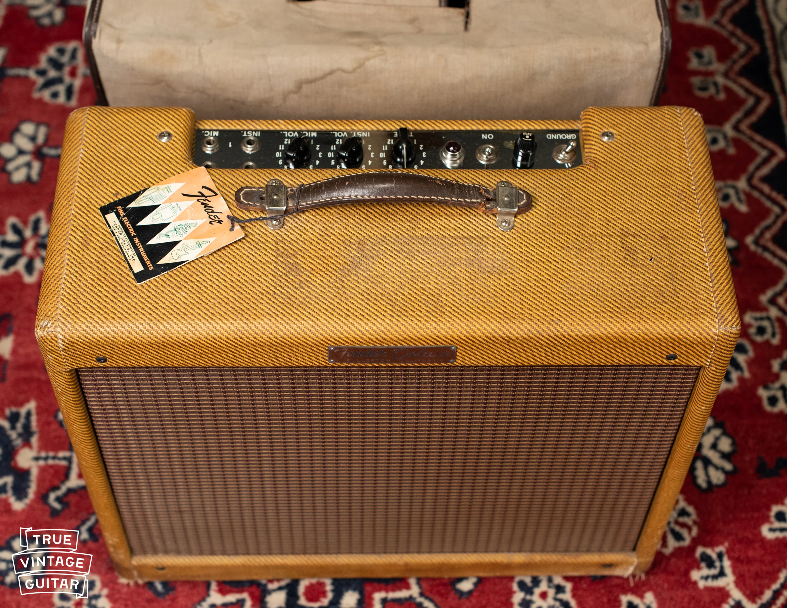 1958 Fender Deluxe Amp Tweed - Image 6