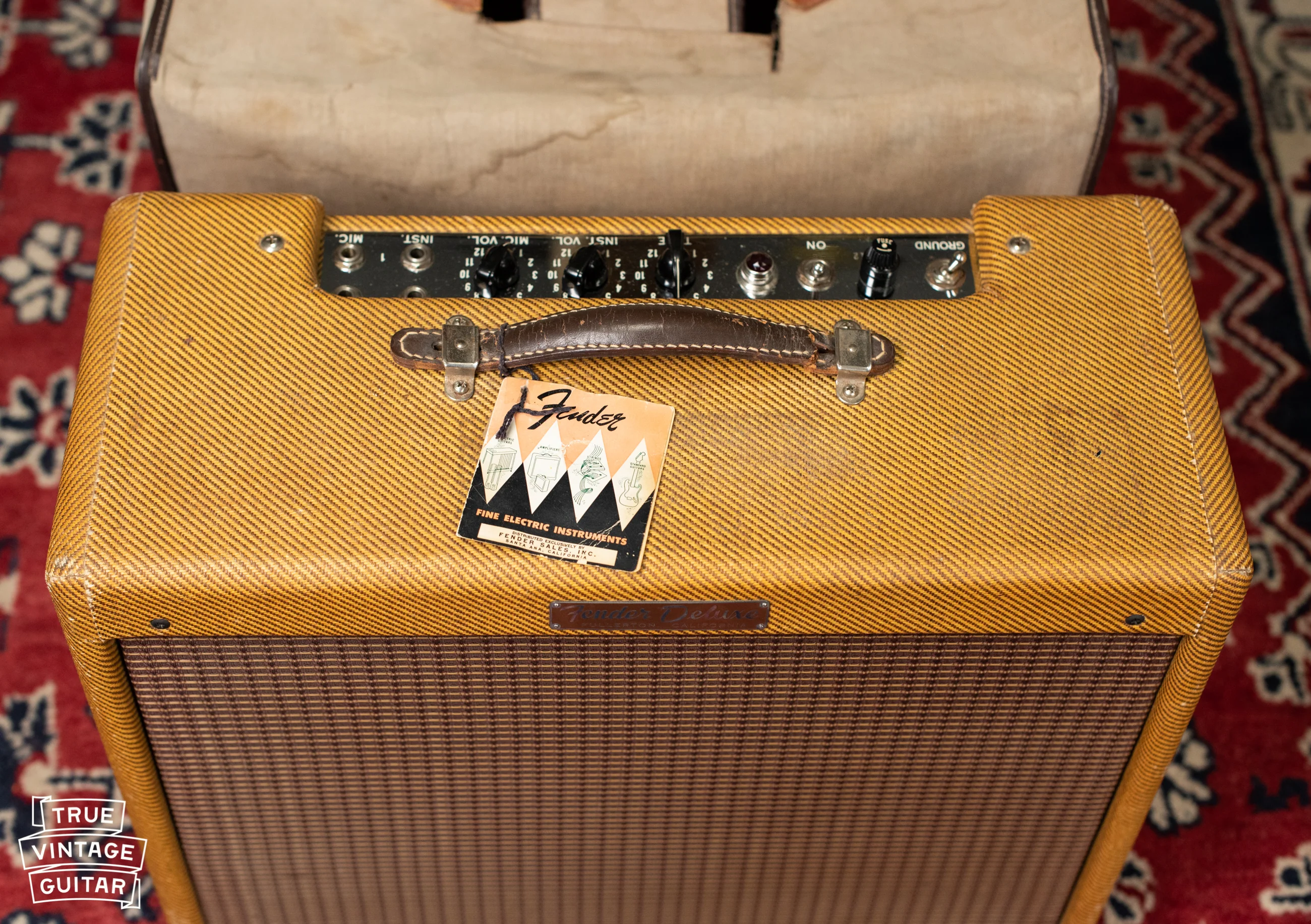 1958 Fender Deluxe Amp Tweed - Image 9