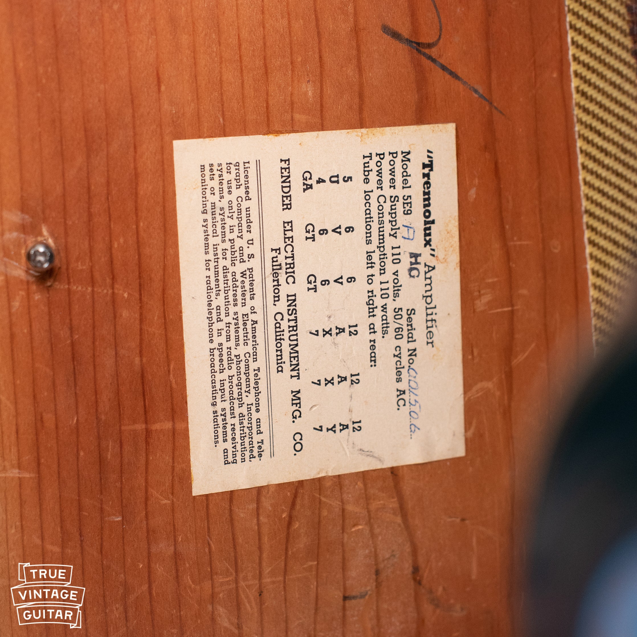 1958 Fender Tremolux Amp - Image 6