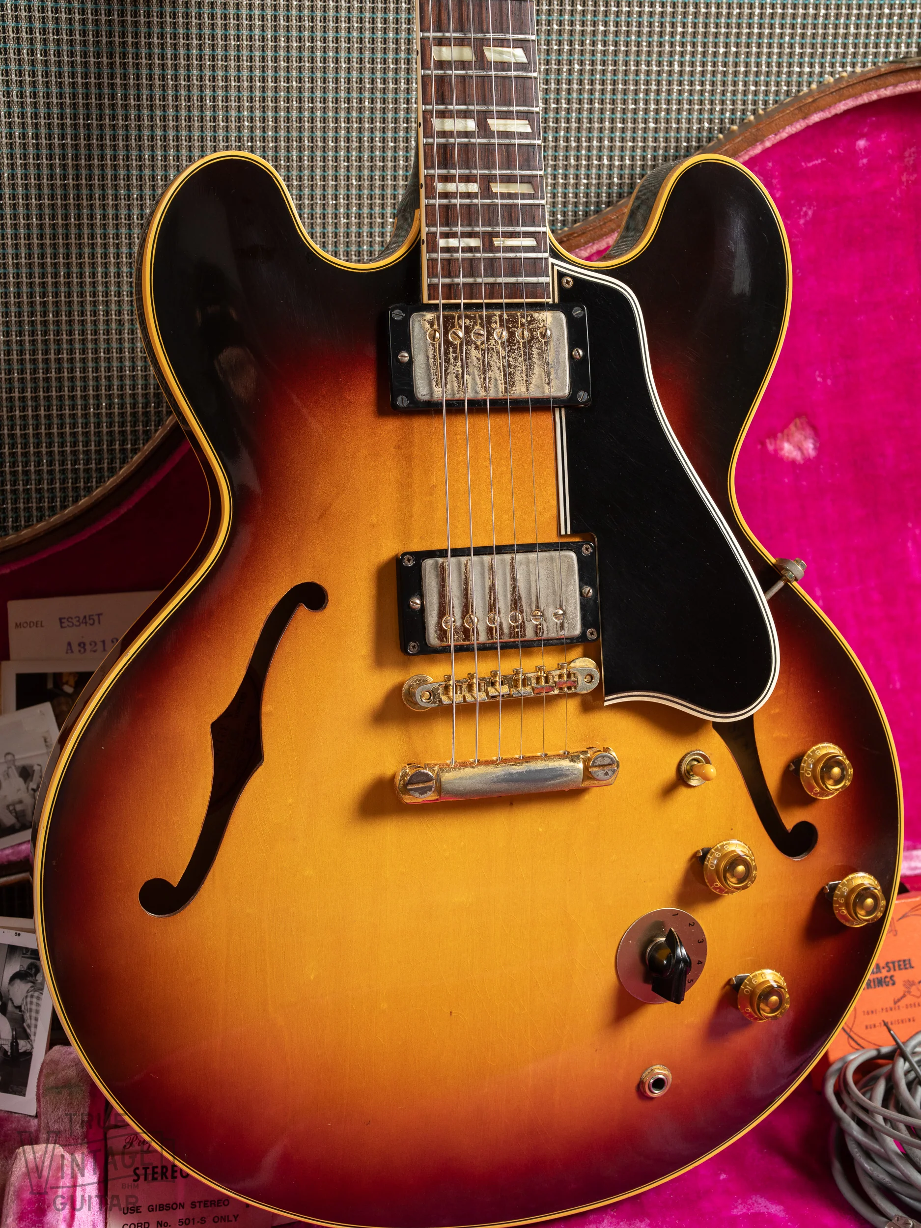 1959 Gibson ES-345 T Sunburst with tags - Image 10