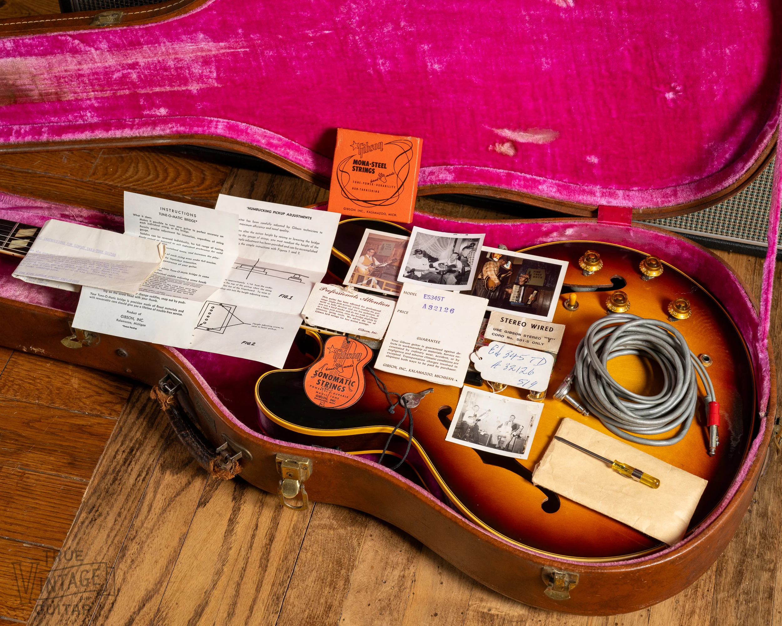 1959 Gibson ES-345 T Sunburst with tags - Image 15
