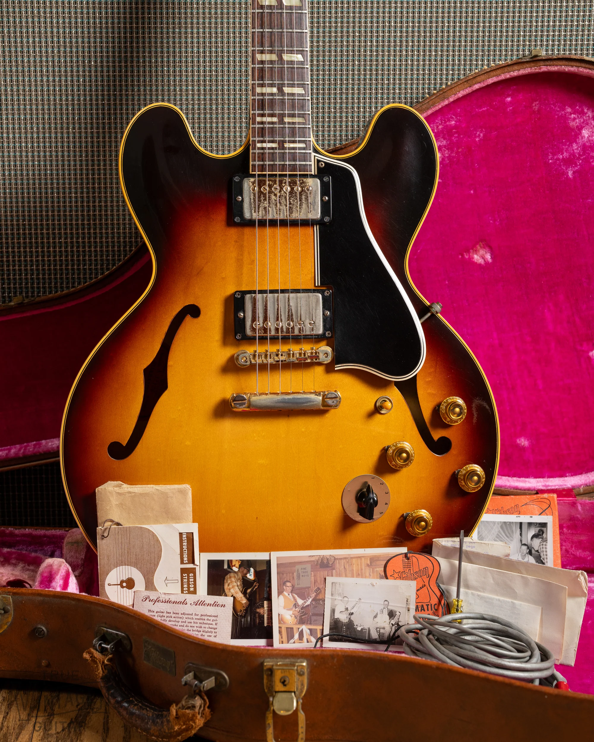 1959 Gibson ES-345 T Sunburst with tags - Image 2