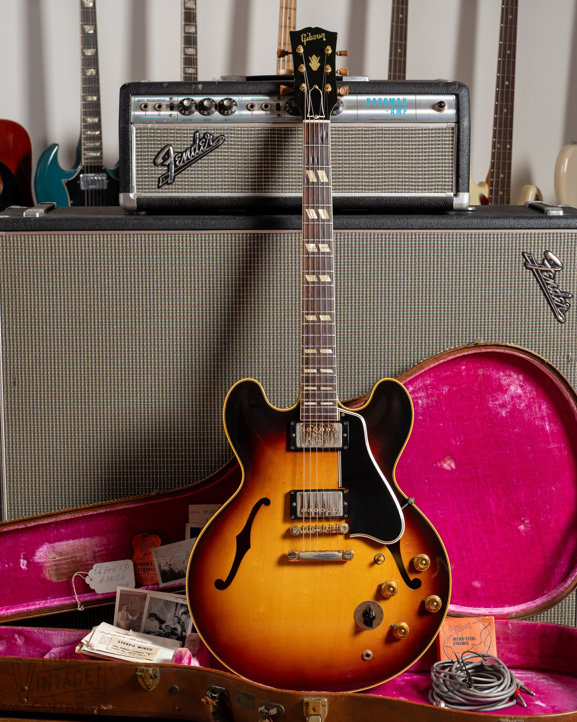 1959 Gibson ES-345 T Sunburst with tags - Image 3