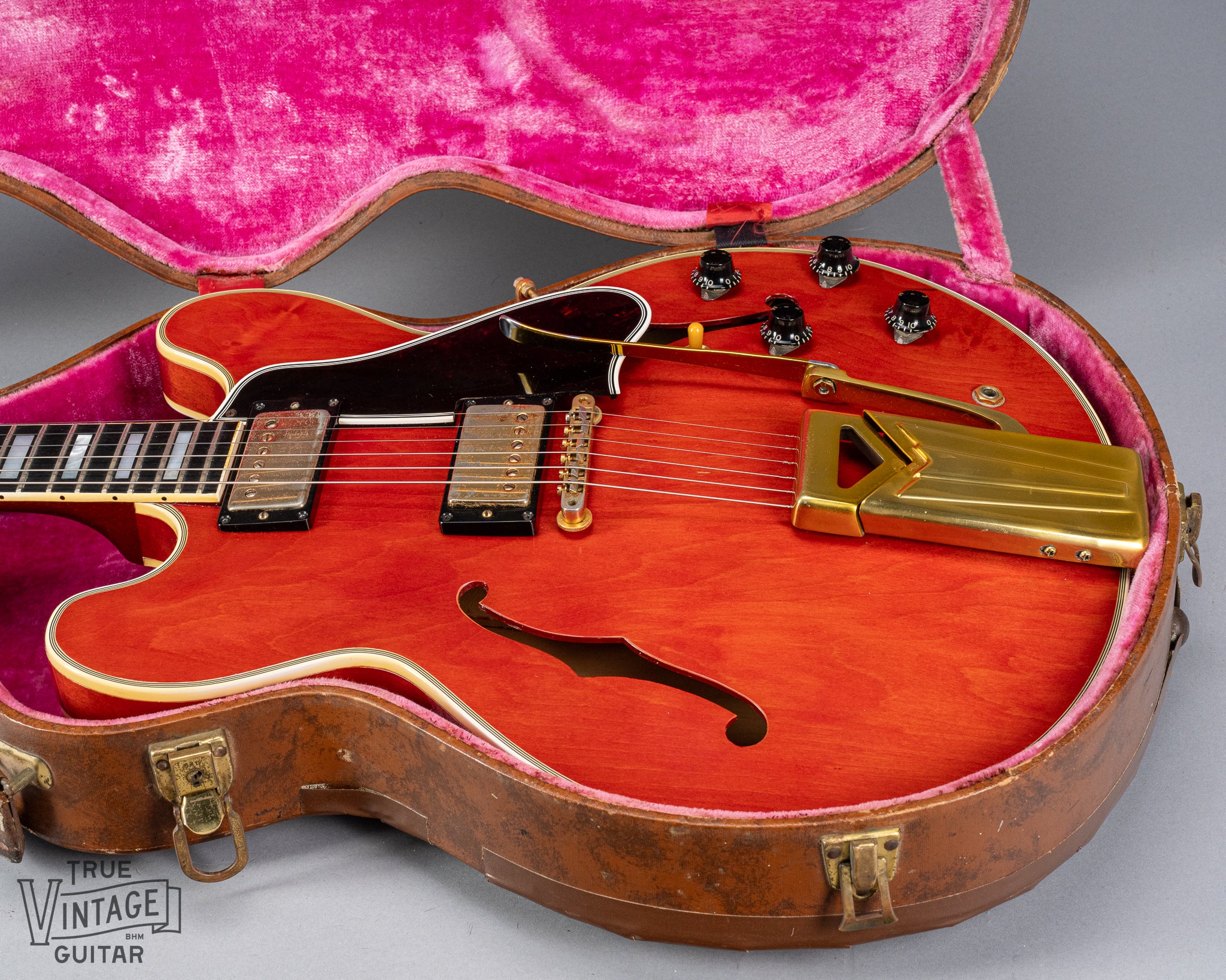 1959 Gibson ES-355 T Mono Watermelon Red Thin Top - Image 16