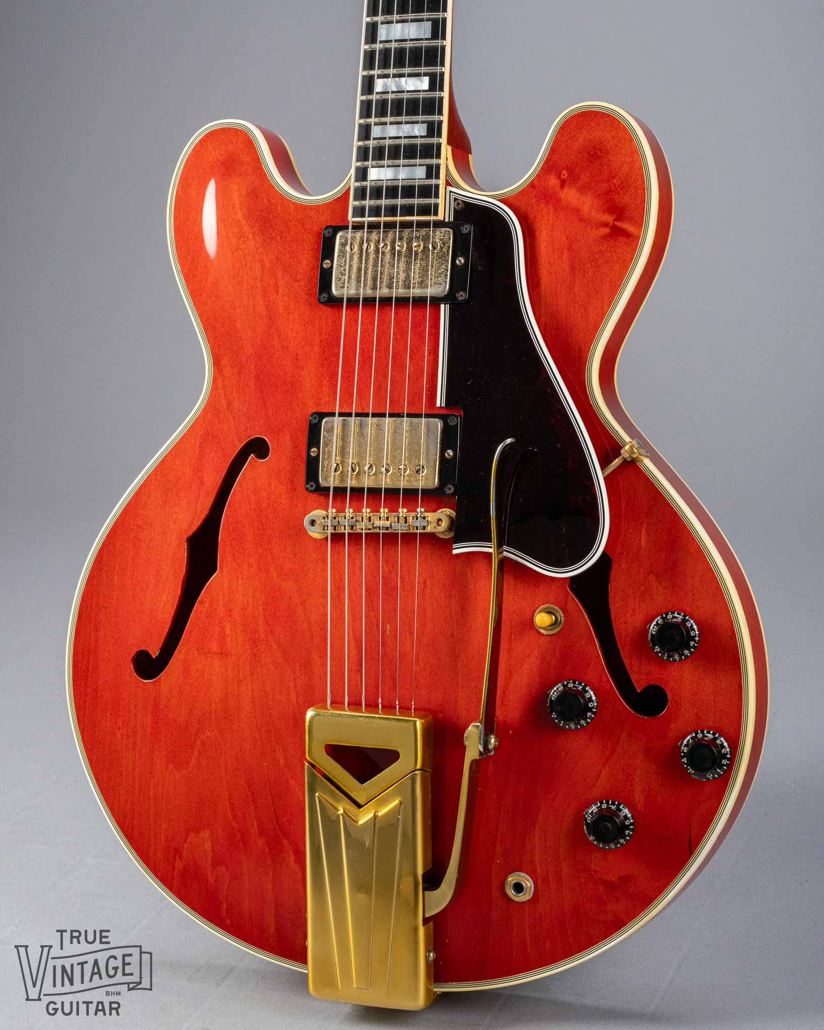 1959 Gibson ES-355 T Mono Watermelon Red Thin Top - Image 2