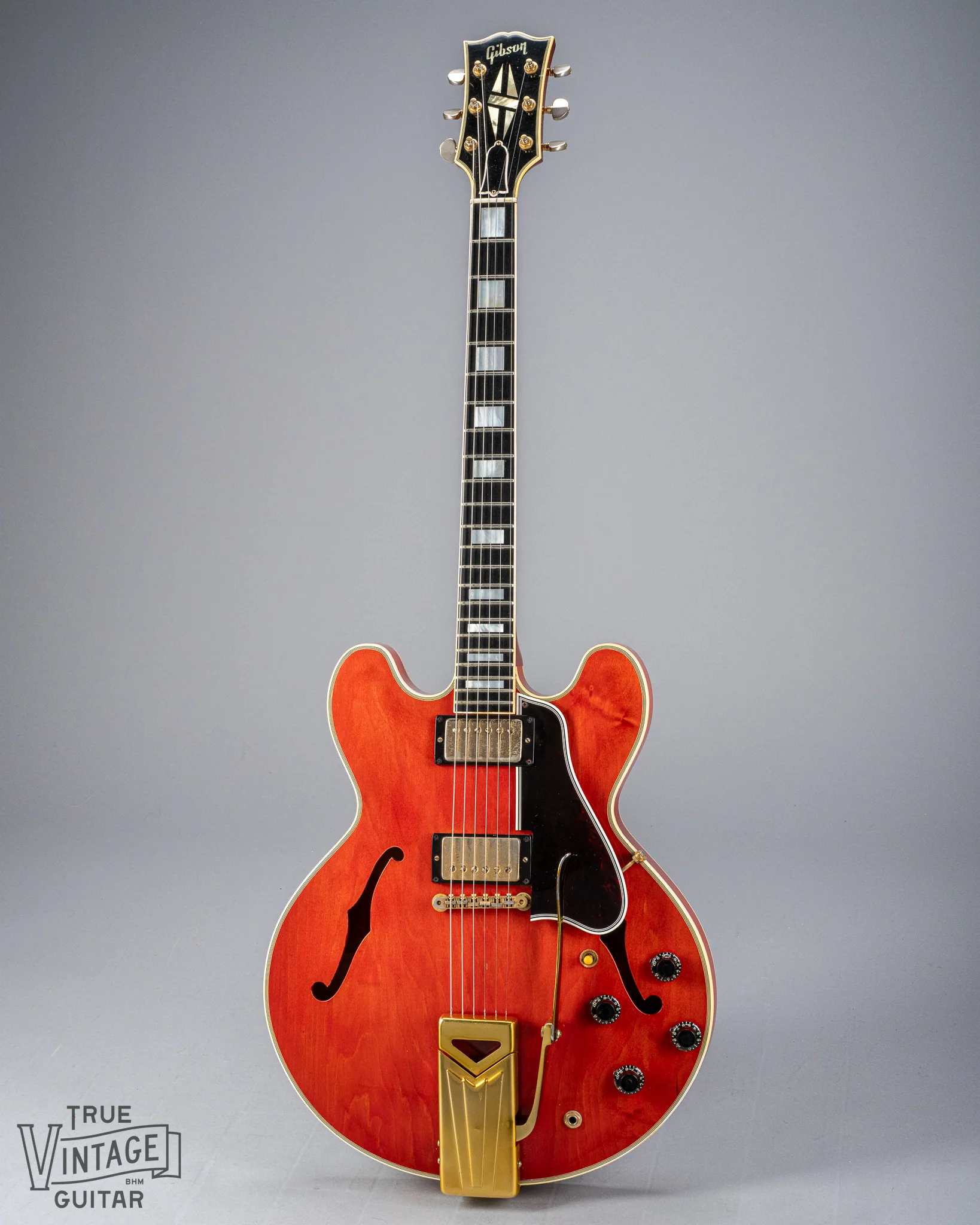 1959 Gibson ES-355 T Mono Watermelon Red Thin Top - Image 6
