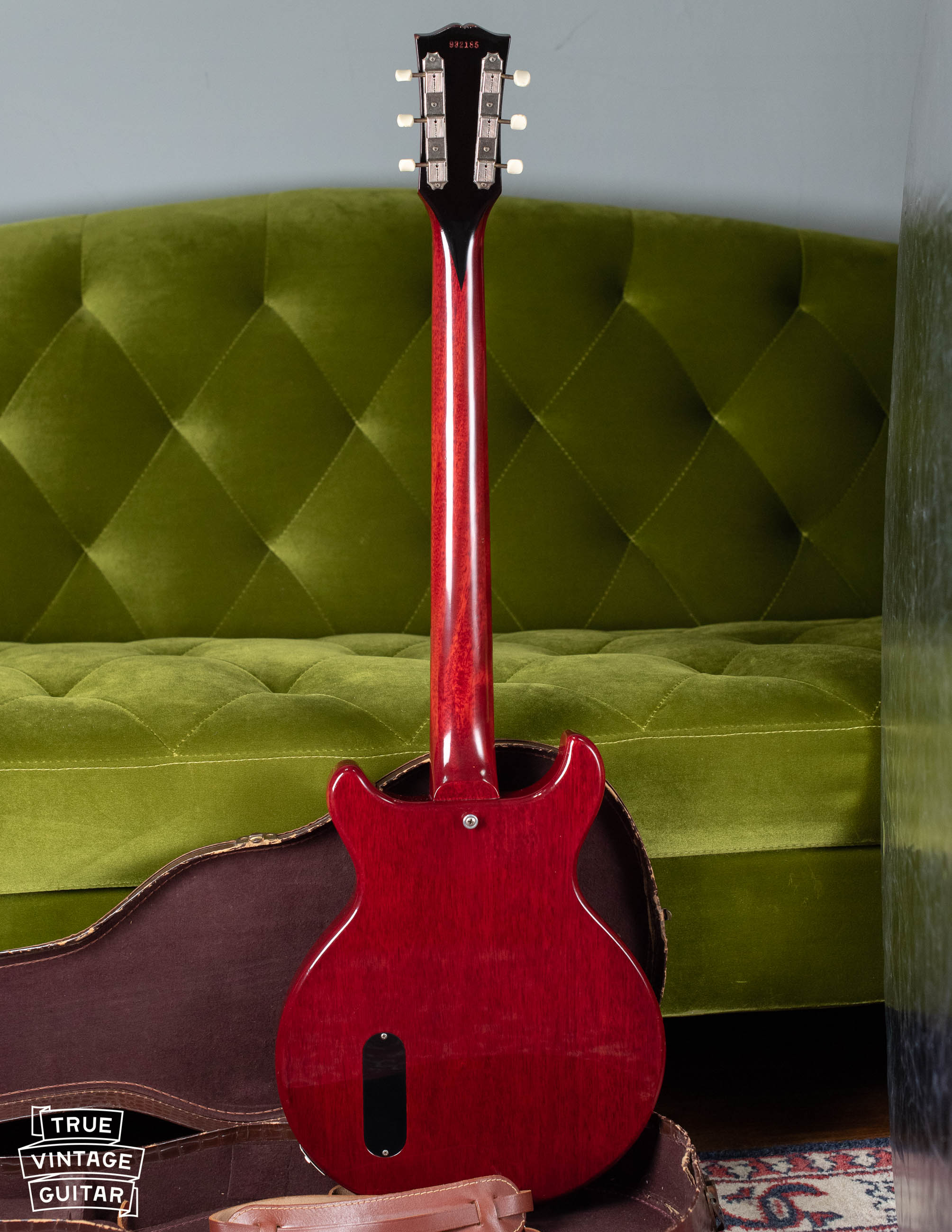 1959 Gibson Les Paul Junior Cherry Red with Stinger - Image 5