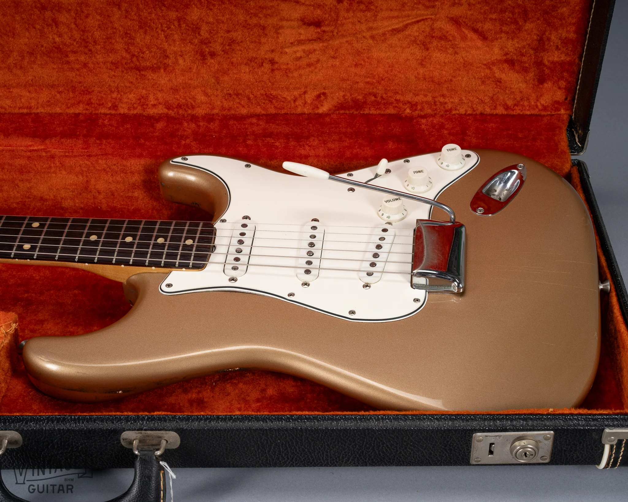 1960 Fender Stratocaster Firemist Gold Factory Refinish 1965 - Image 15