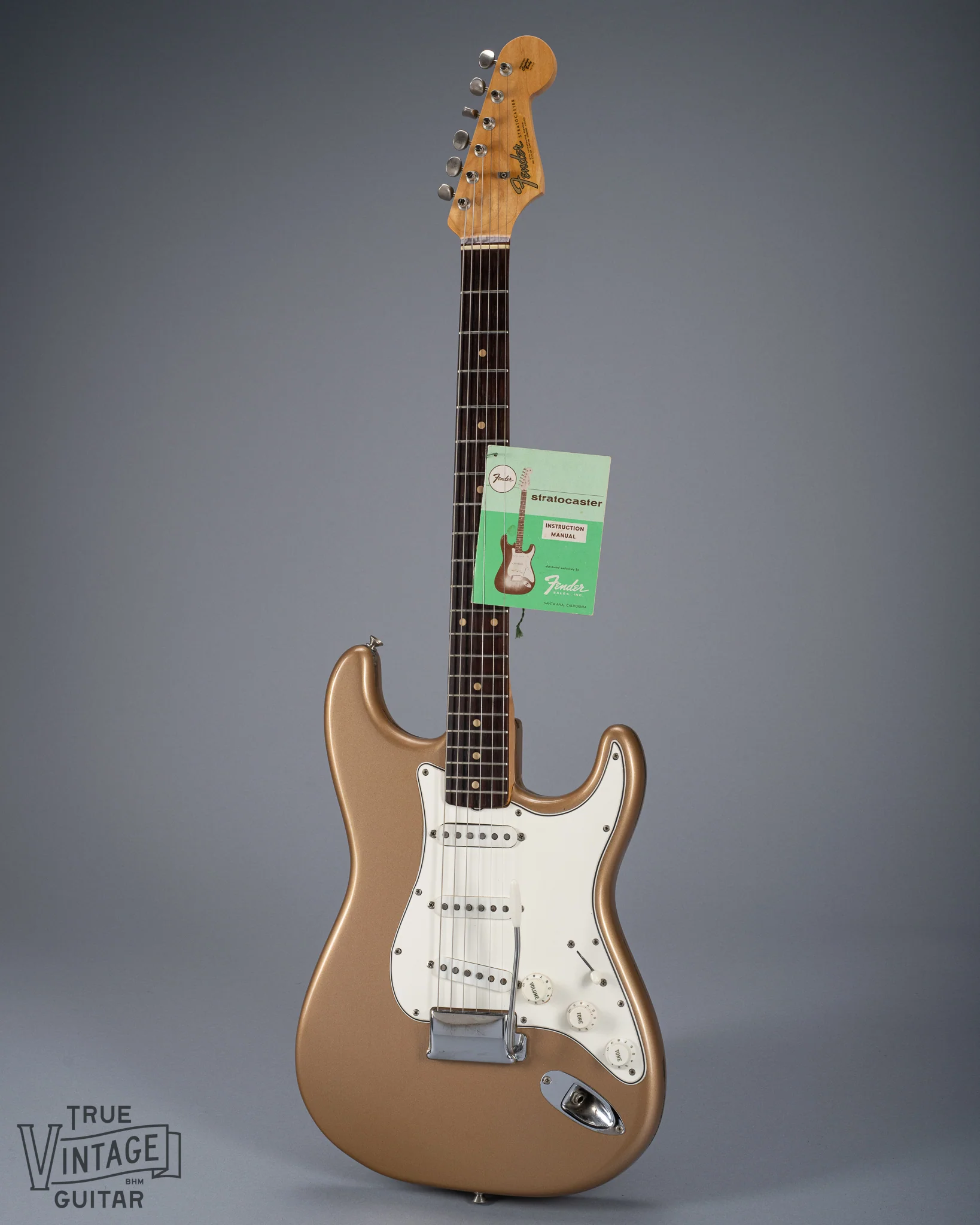 1960 Fender Stratocaster Firemist Gold Factory Refinish 1965 - Image 2