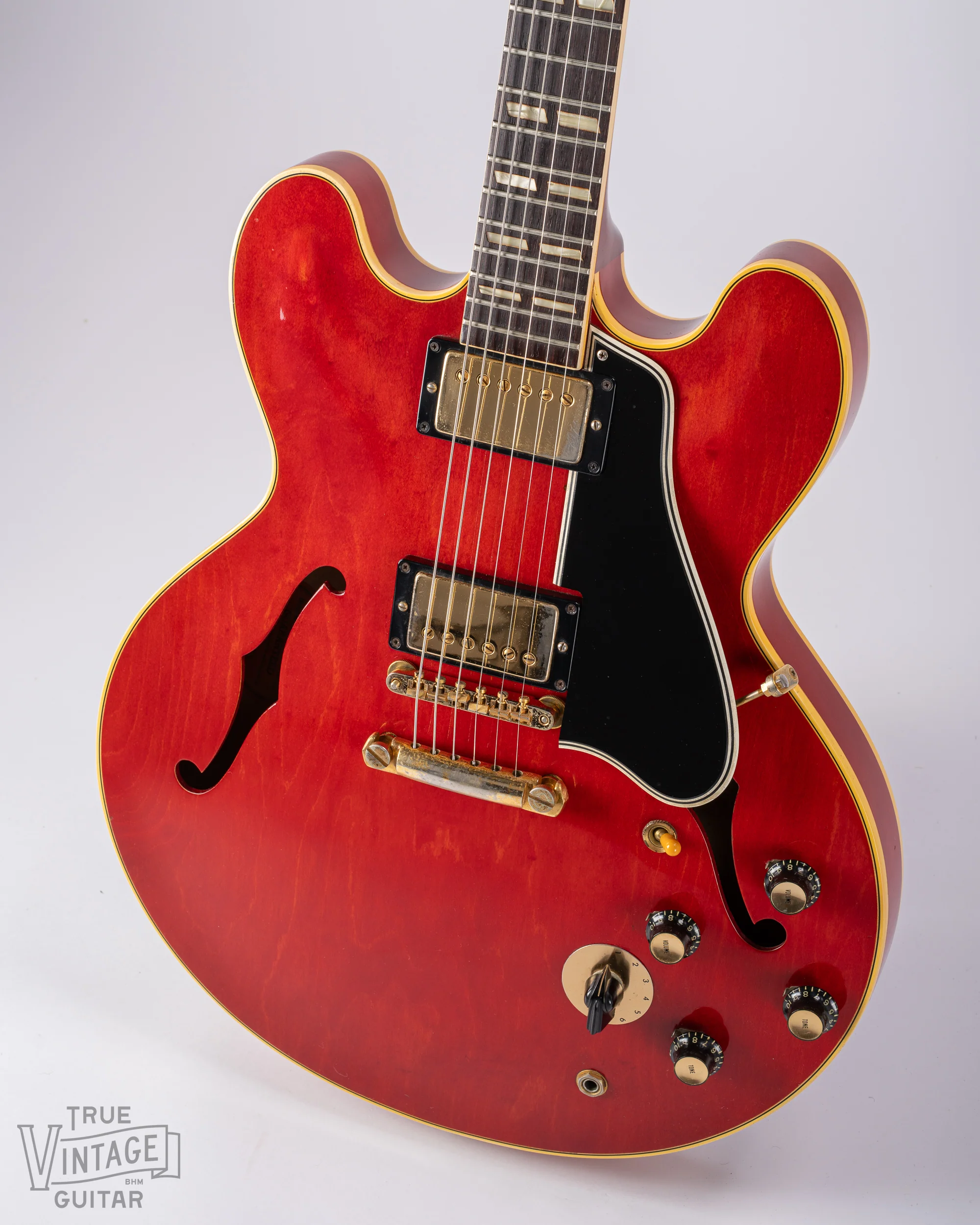 1960 Gibson ES-345TD Watermelon/Long Guard/Stop Tail - Image 11