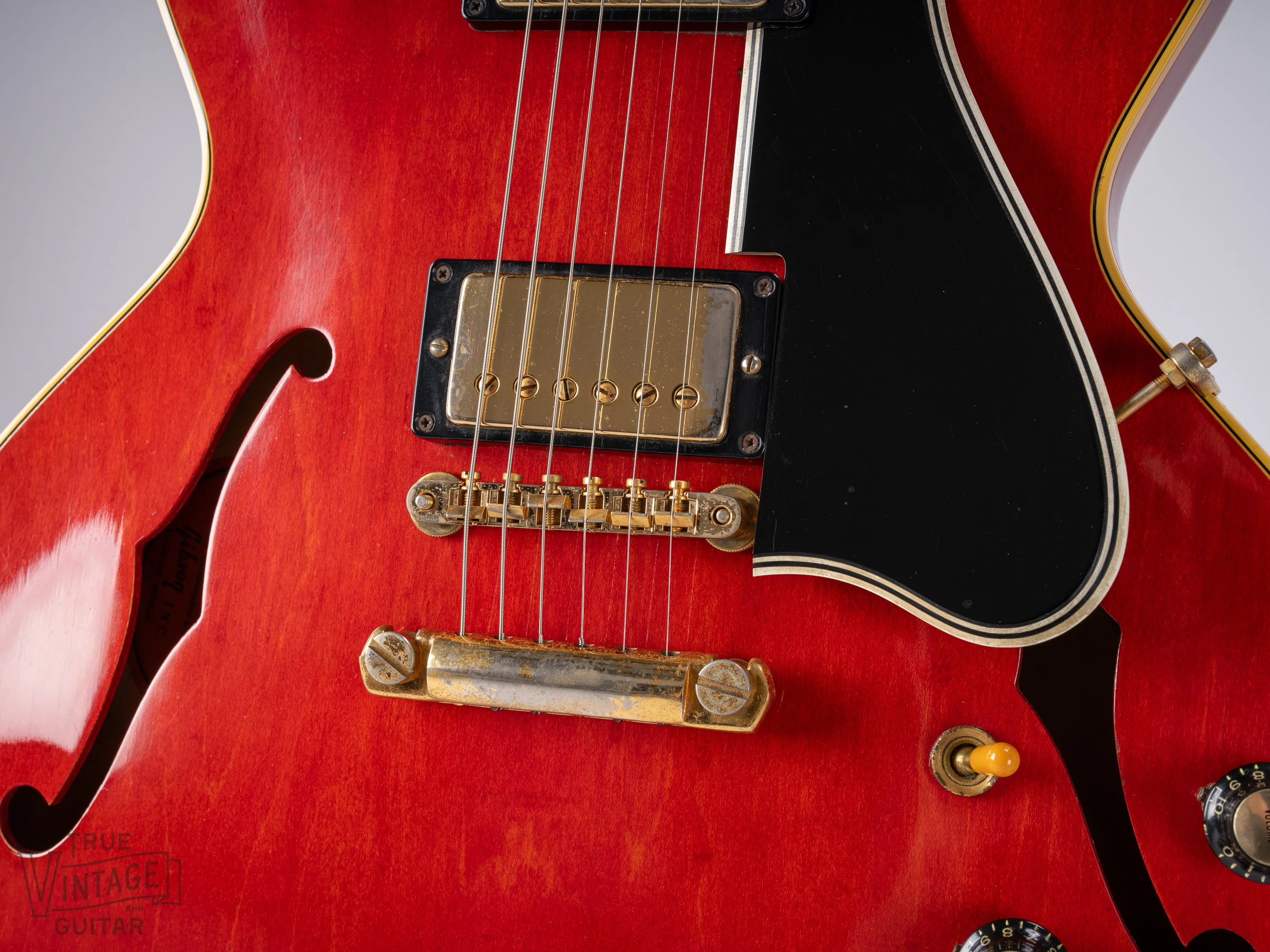1960 Gibson ES-345TD Watermelon/Long Guard/Stop Tail - Image 13