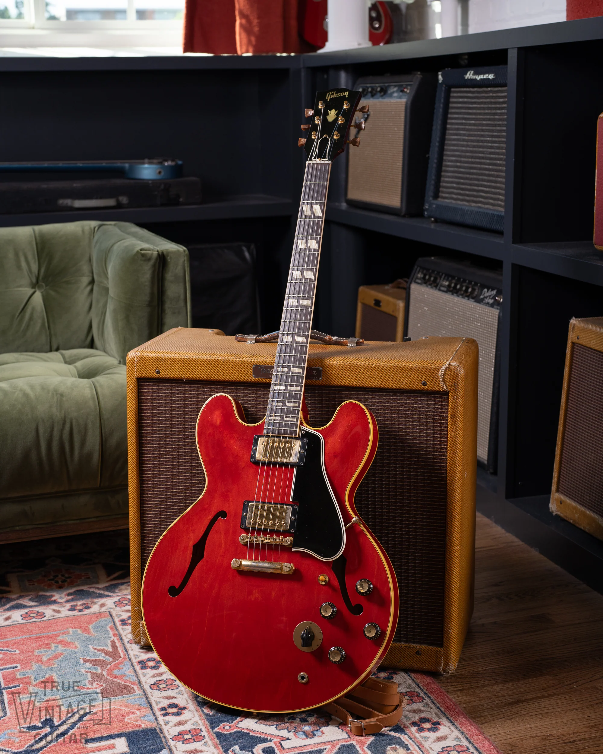 1960 Gibson ES-345TD Watermelon/Long Guard/Stop Tail - Image 19