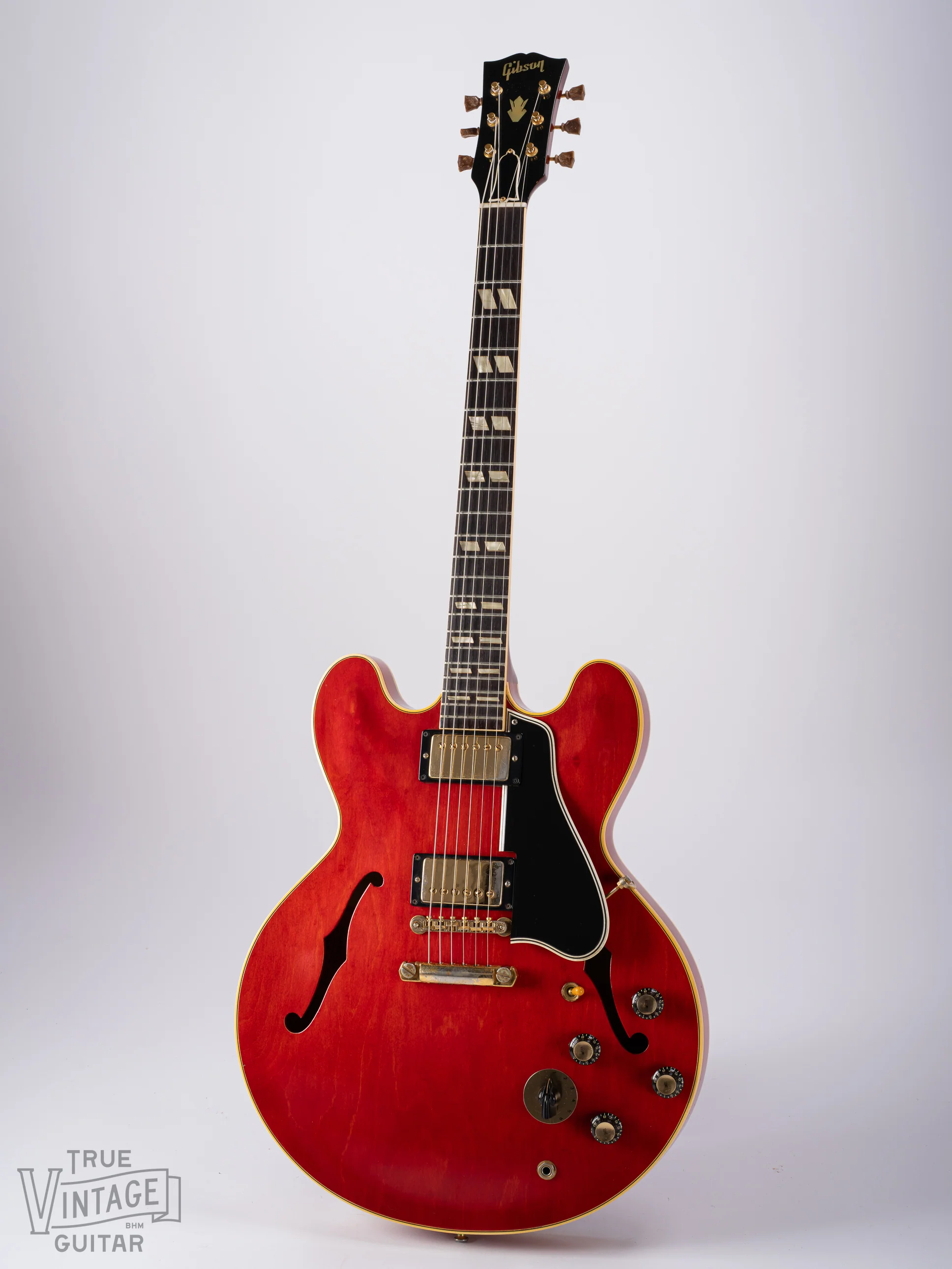 1960 Gibson ES-345TD Watermelon/Long Guard/Stop Tail - Image 2