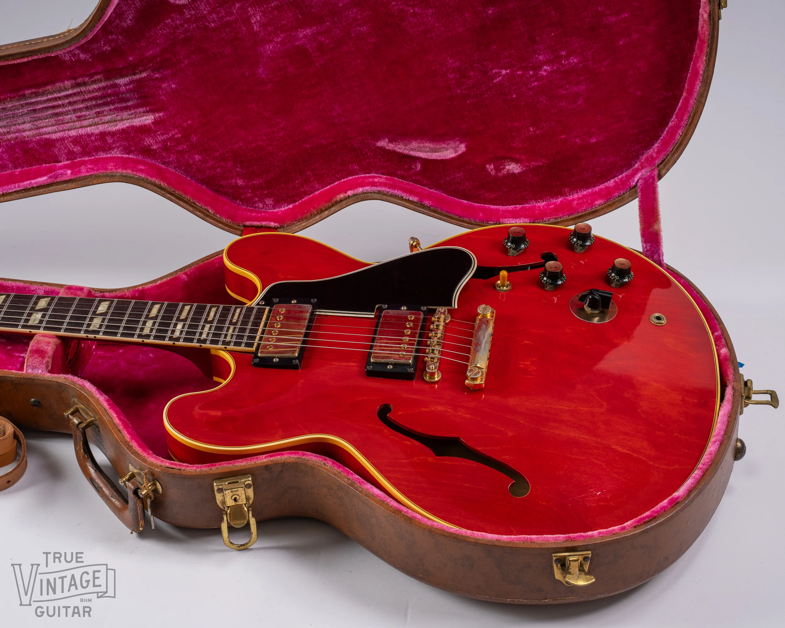 1960 Gibson ES-345TD Watermelon/Long Guard/Stop Tail - Image 5