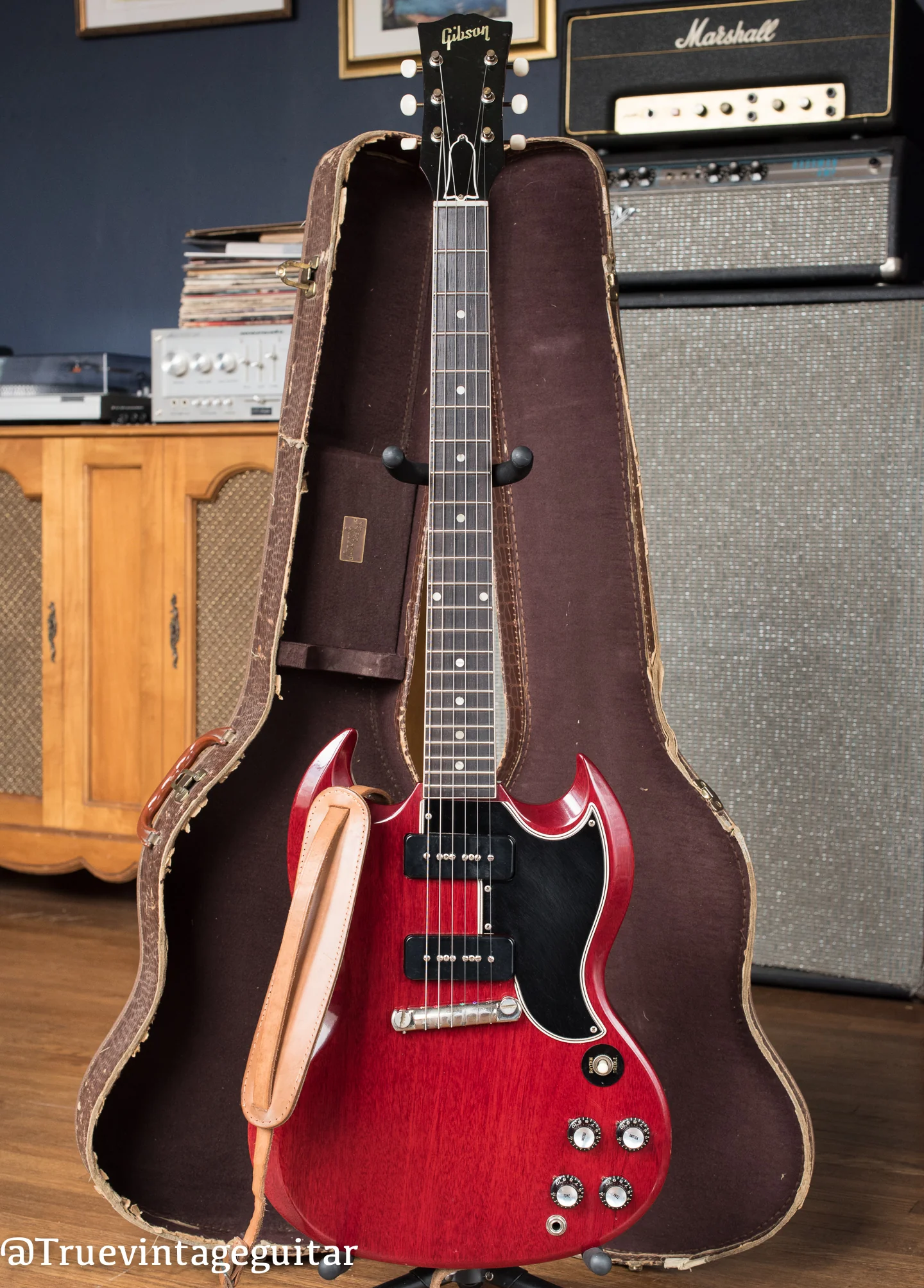 Vintage 1961 Gibson SG Special Cherry Red