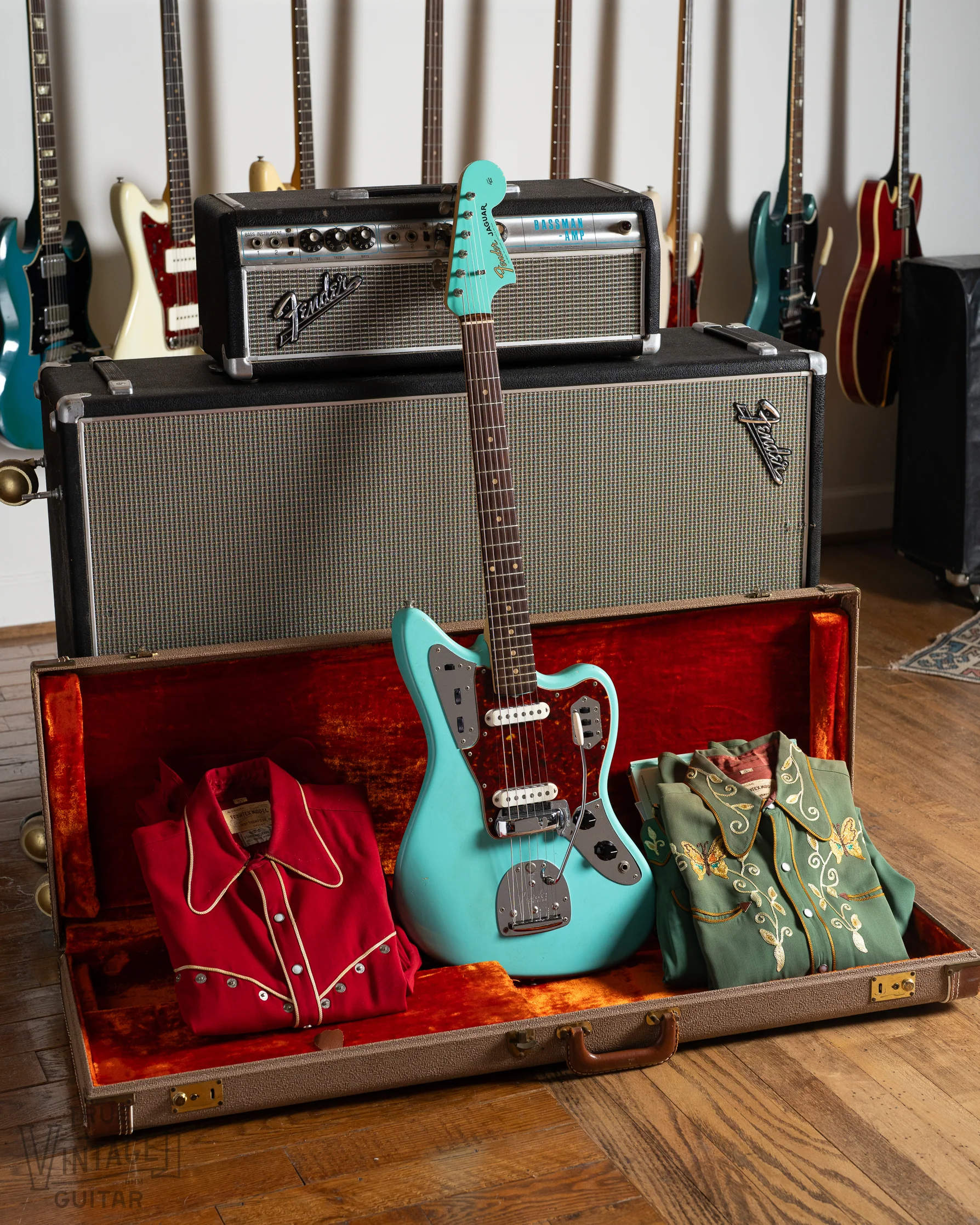 1962 Fender Jaguar Foam Green - Image 3