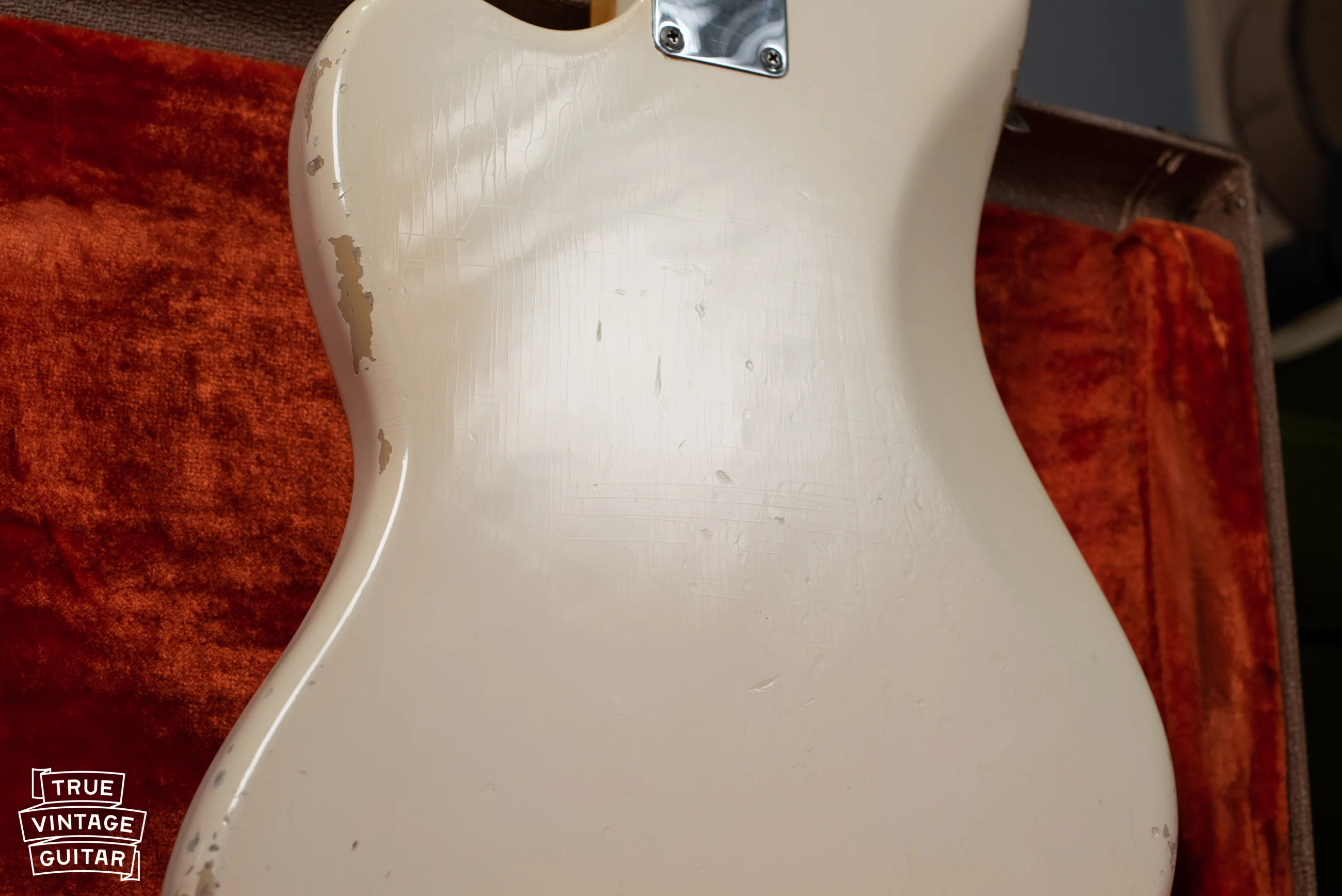 1962 Fender Jaguar Olympic White Slab - Image 11