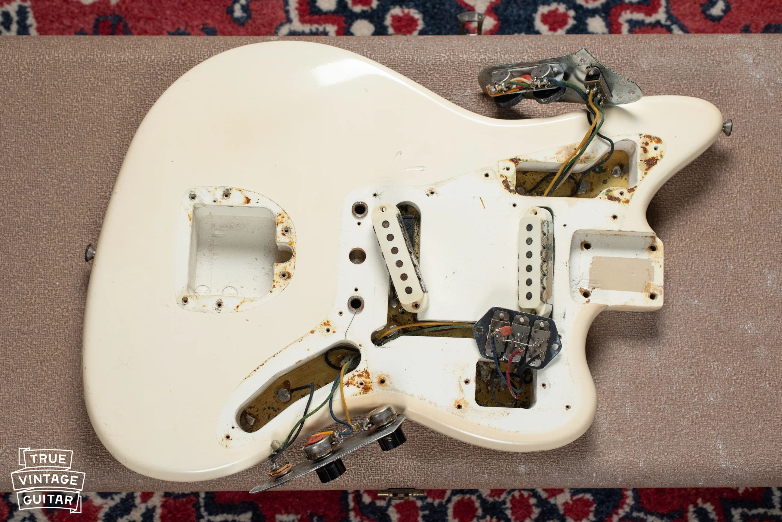 1962 Fender Jaguar Olympic White Slab - Image 17