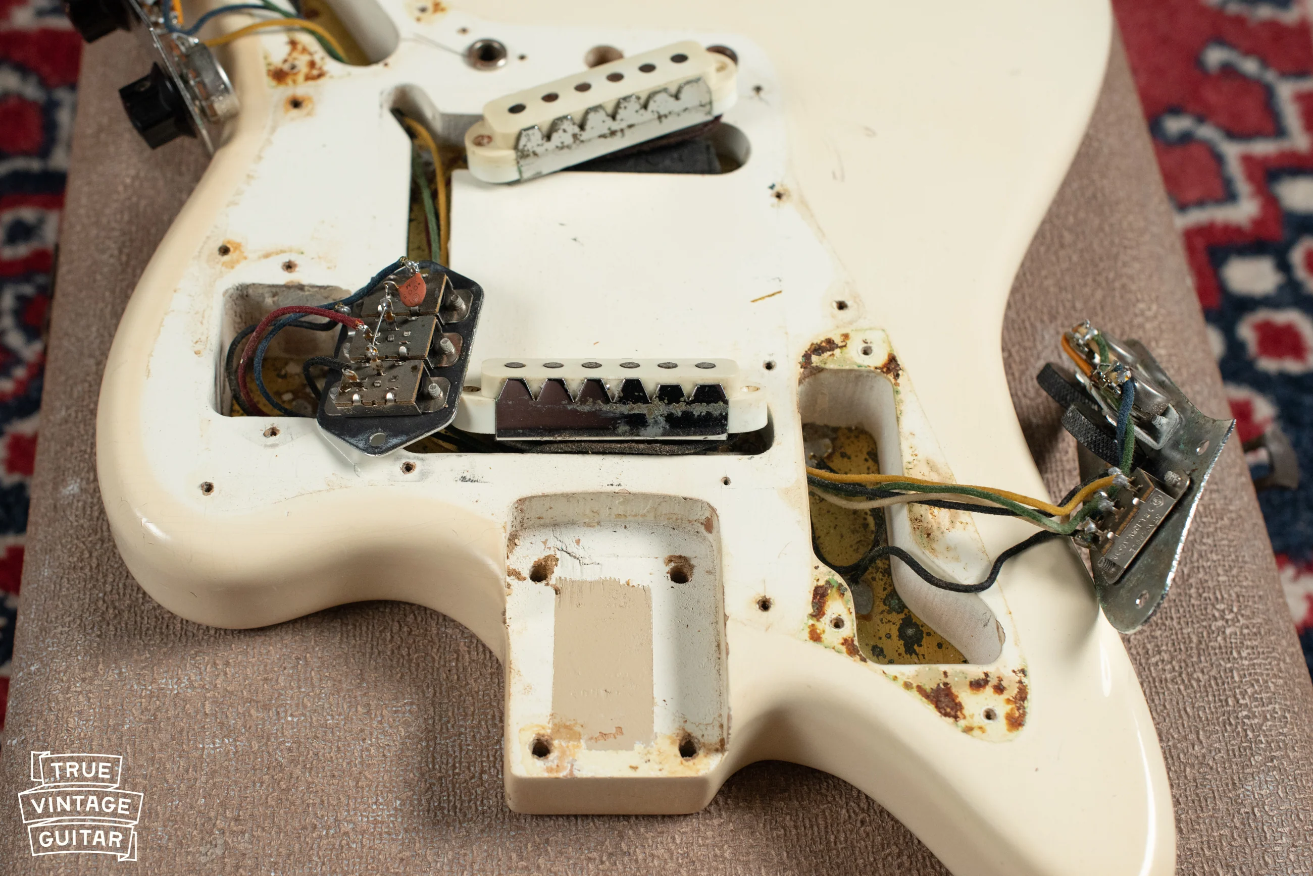 1962 Fender Jaguar Olympic White Slab - Image 18
