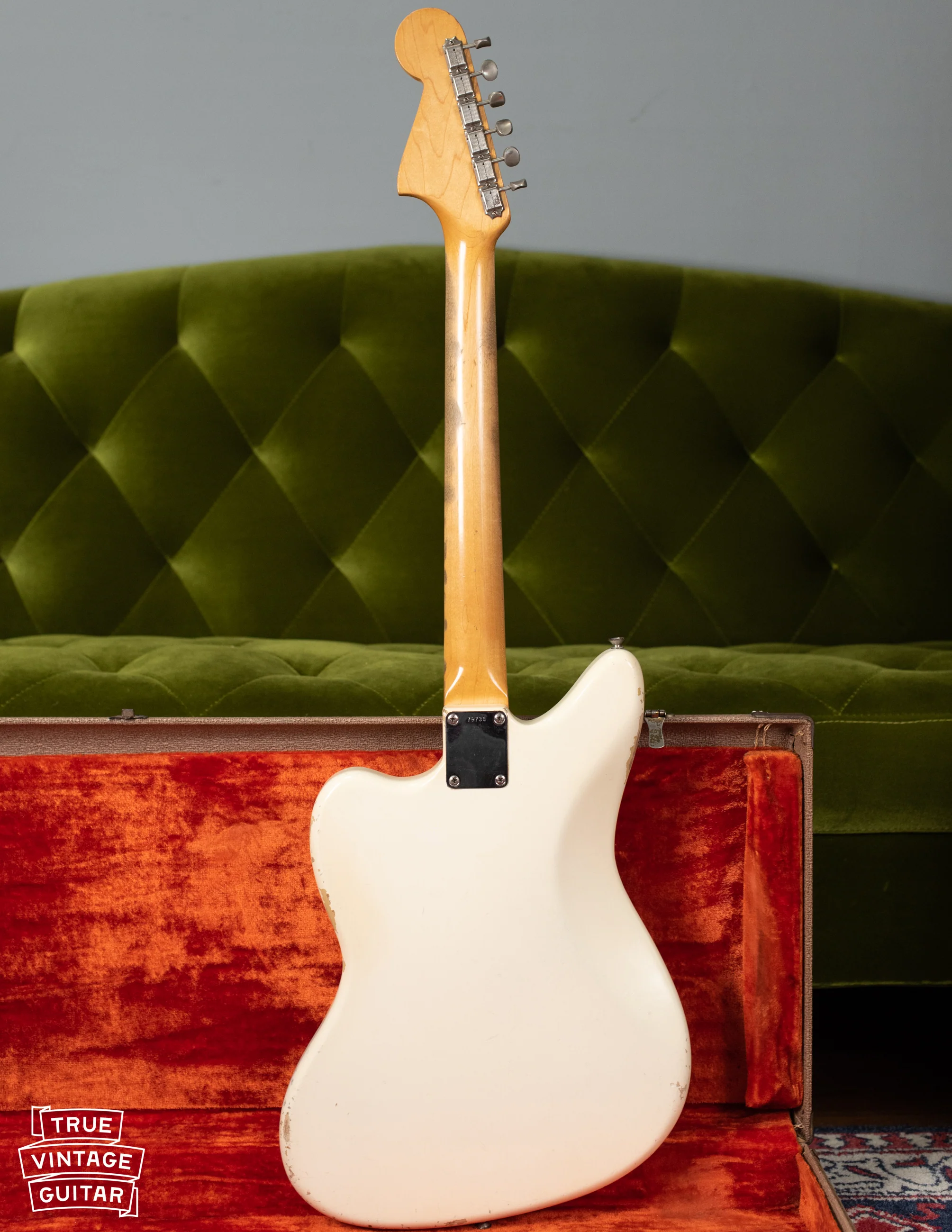 1962 Fender Jaguar Olympic White Slab - Image 8