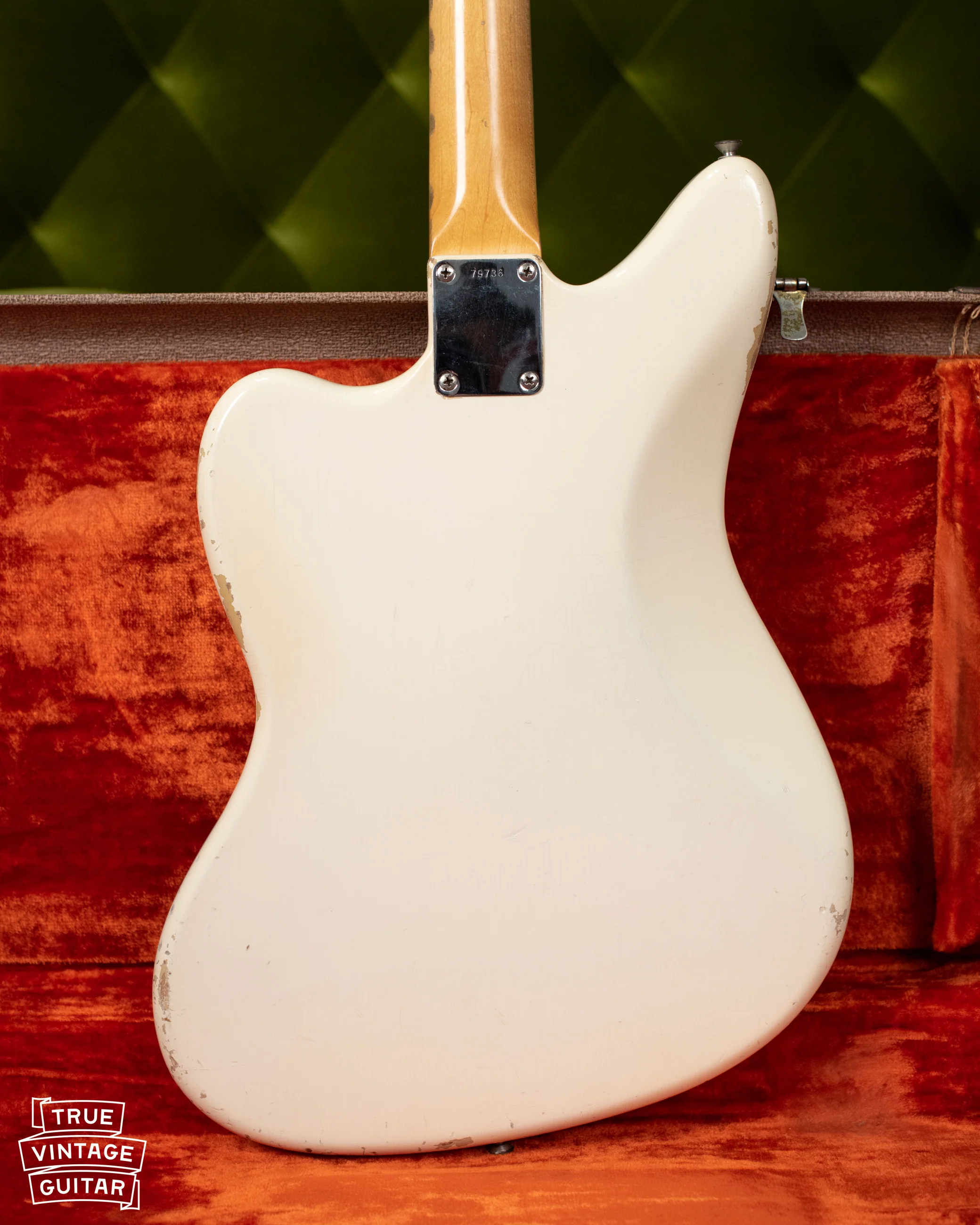 1962 Fender Jaguar Olympic White Slab - Image 9