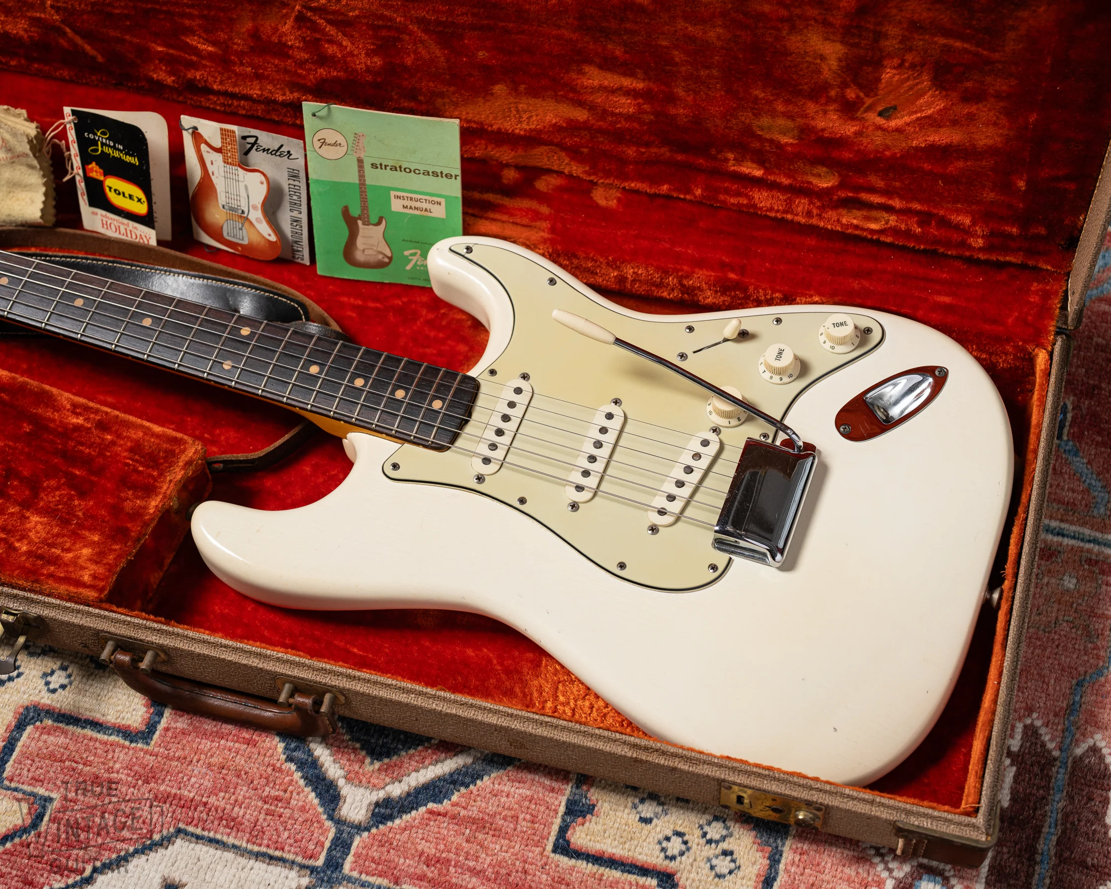 1962 Fender Stratocaster Olympic White - Image 17