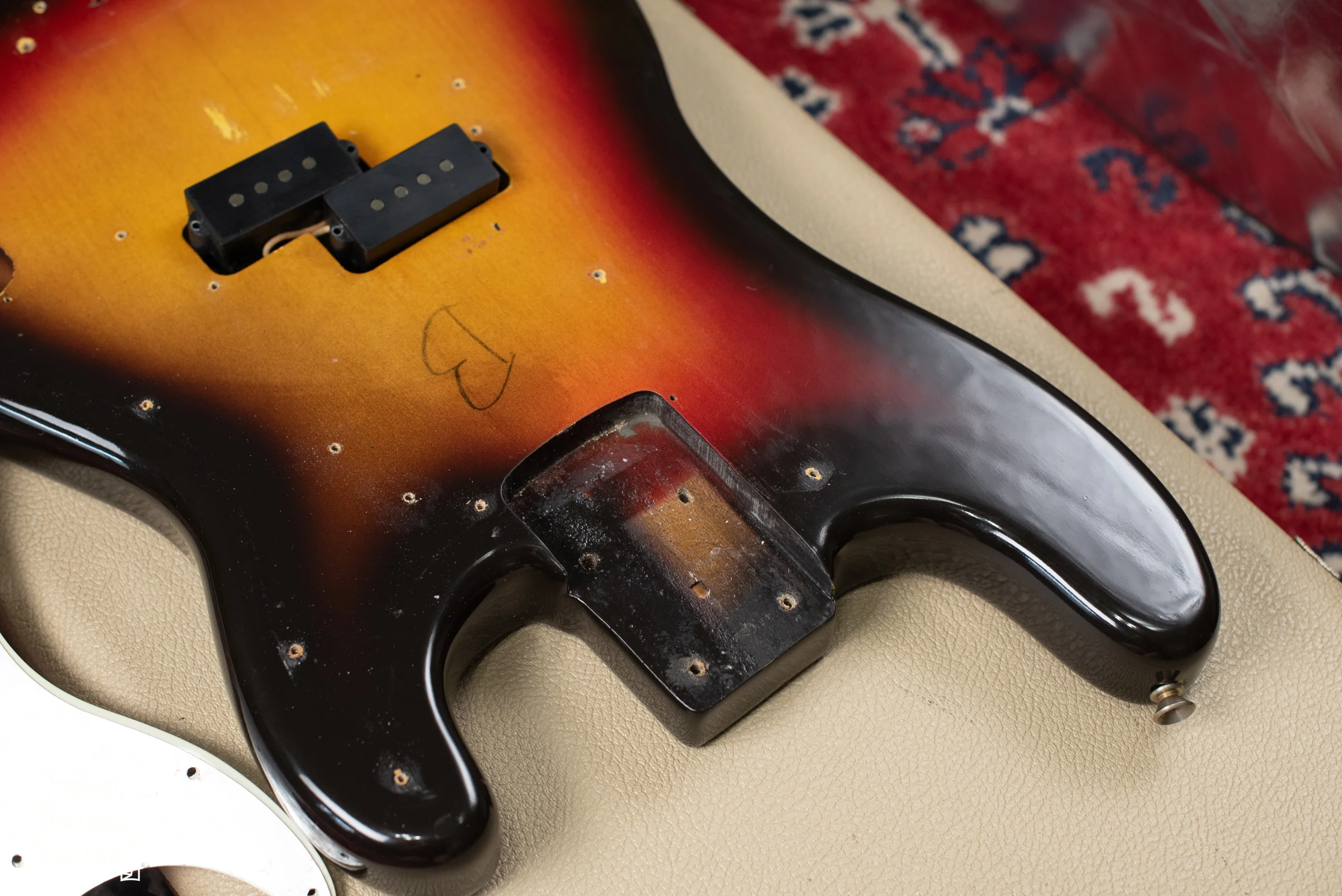 1963 Fender Precision Bass Sunburst - Image 23
