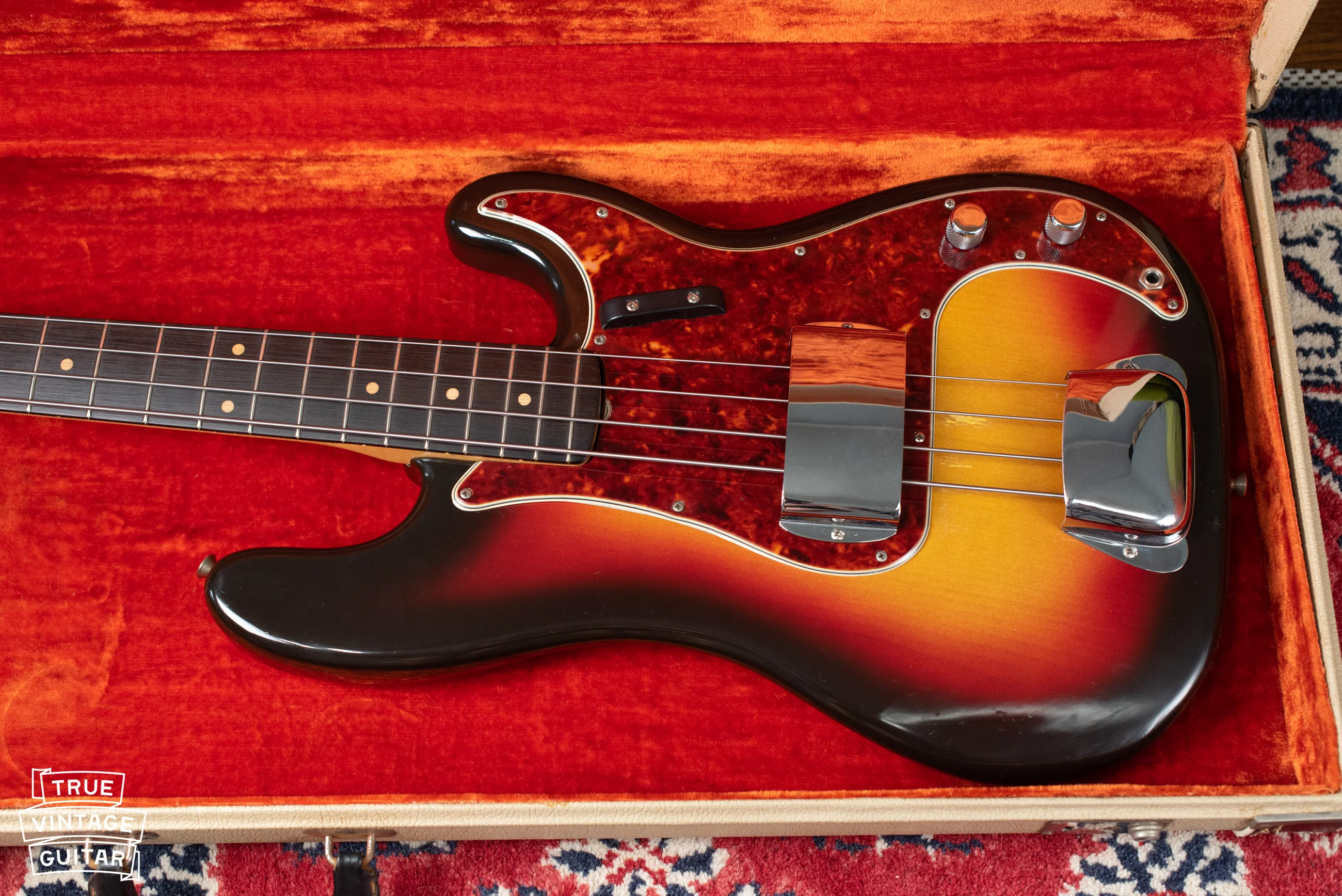 1963 Fender Precision Bass Sunburst - Image 7