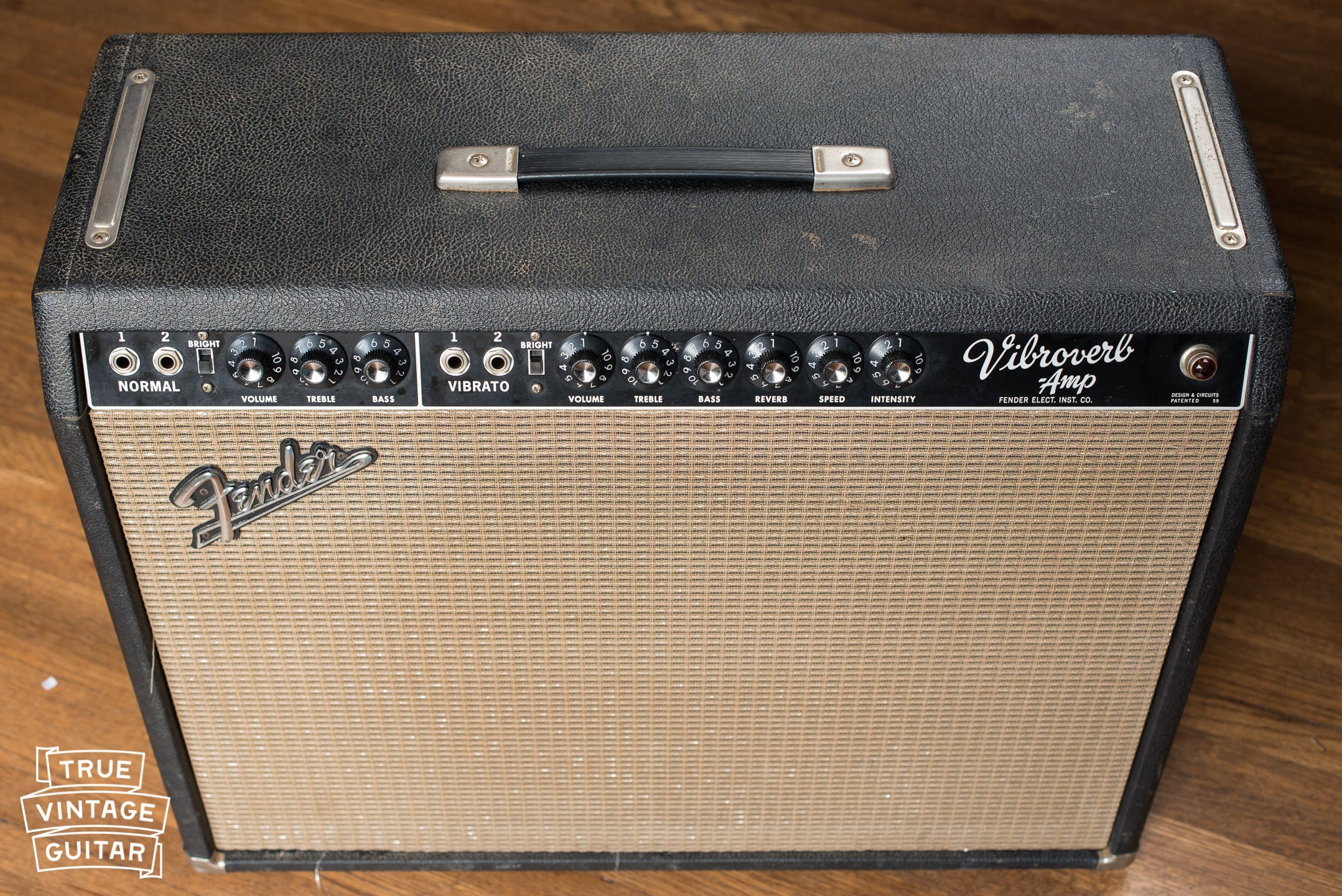 1964 Fender Vibroverb vintage guitar amplifier - Image 10