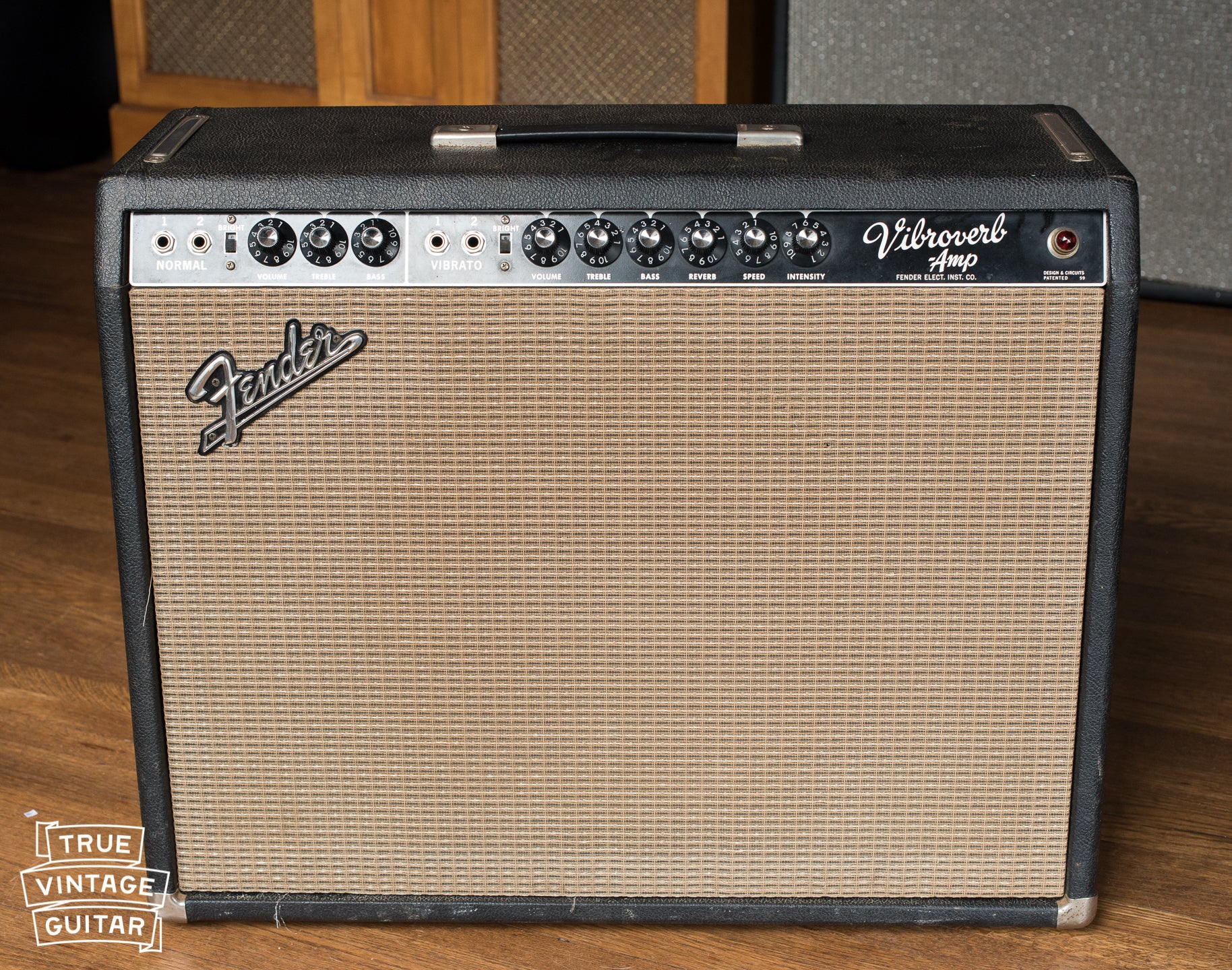 1964 Fender Vibroverb vintage guitar amplifier - Image 8
