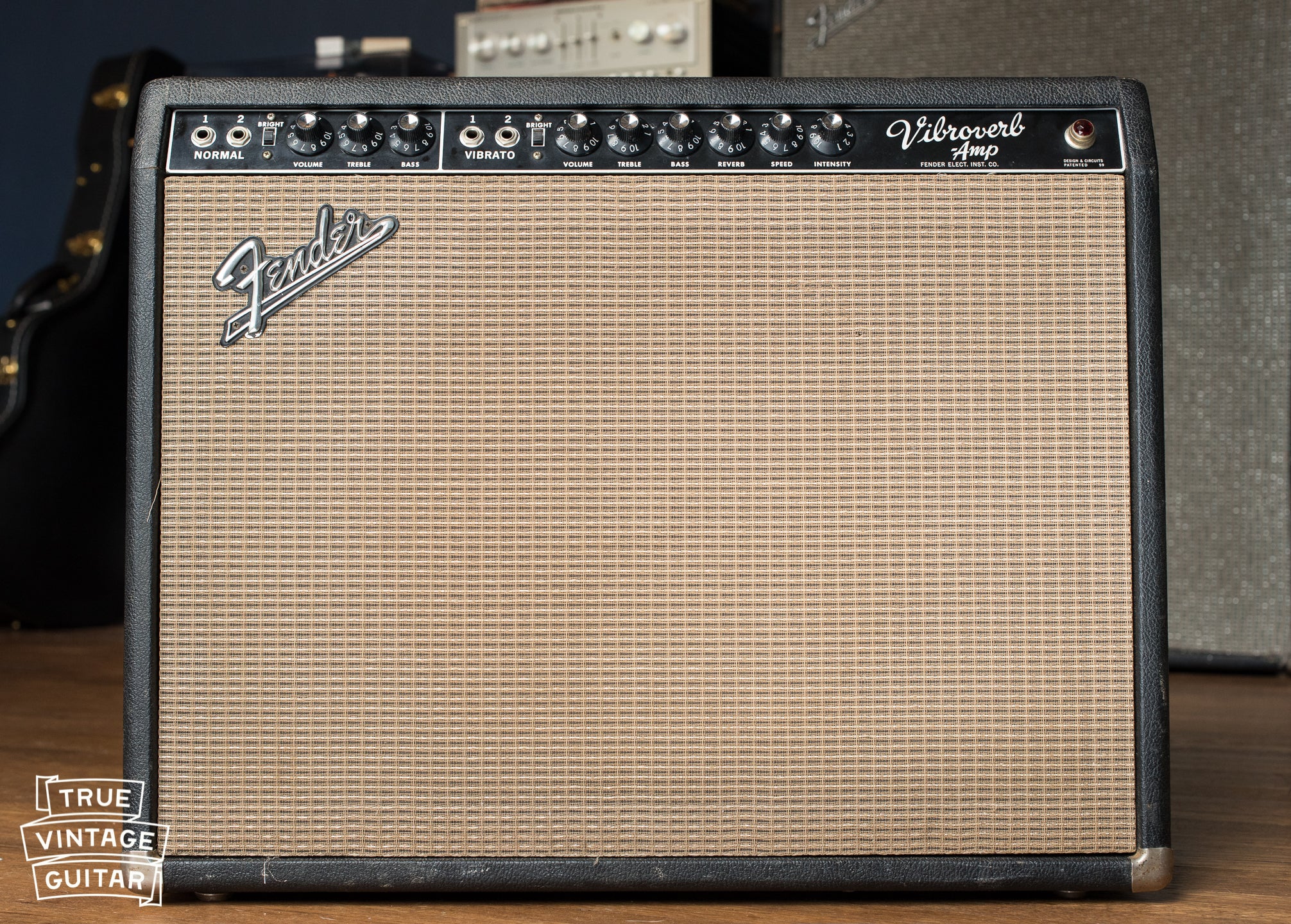 1964 Fender Vibroverb vintage guitar amplifier - Image 9