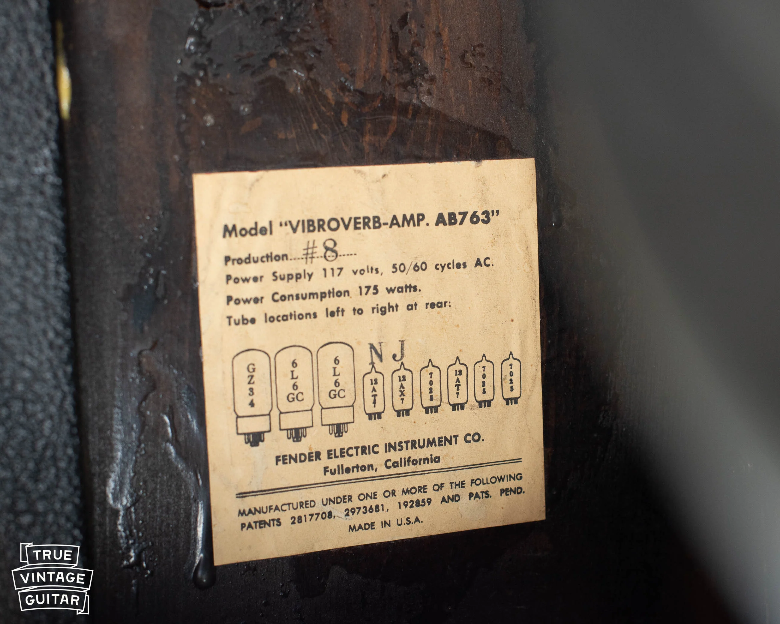 1964 Fender Vibroverb Amp - Image 5