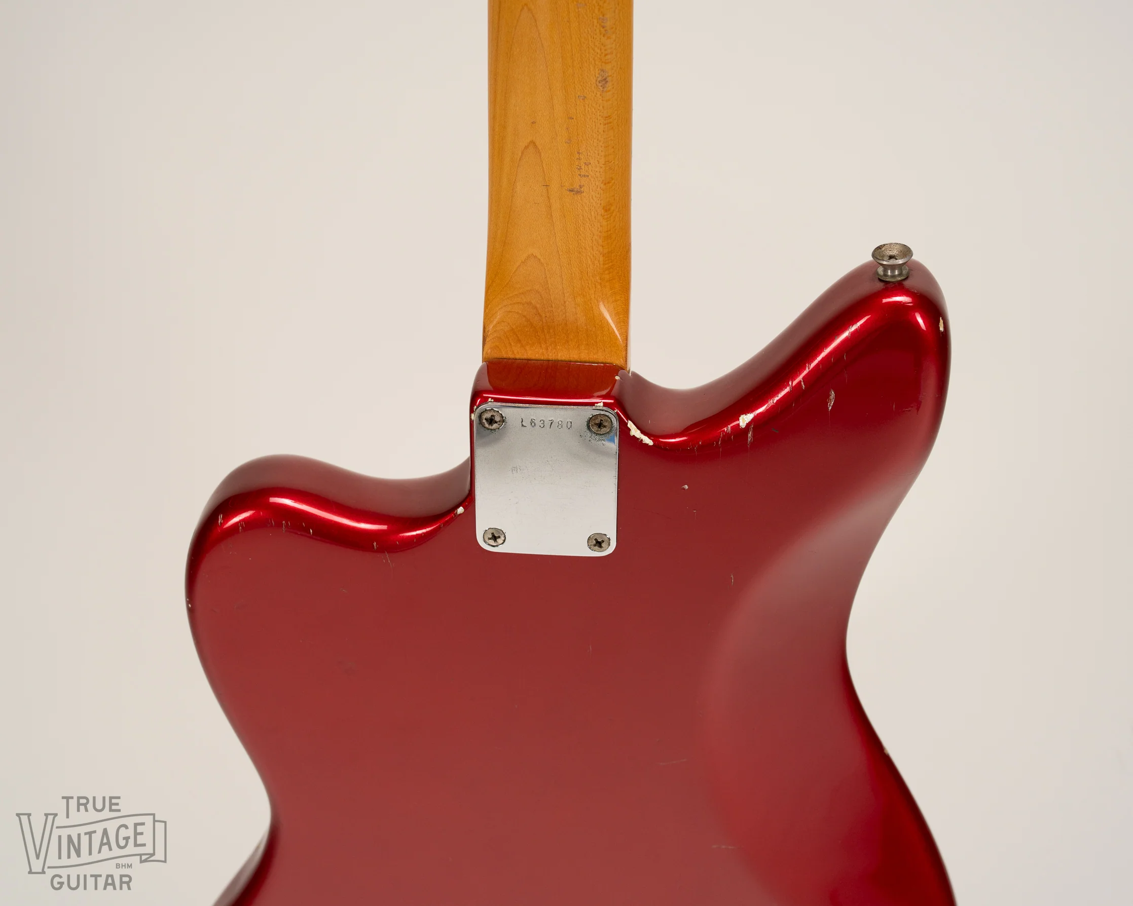 1965 Fender Jaguar Candy Apple Red Metallic - Image 11