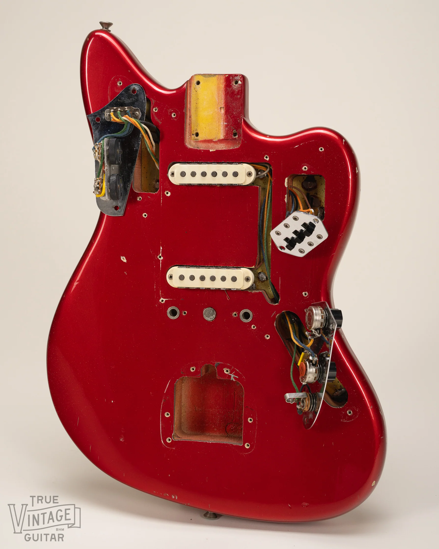 1965 Fender Jaguar Candy Apple Red Metallic - Image 13