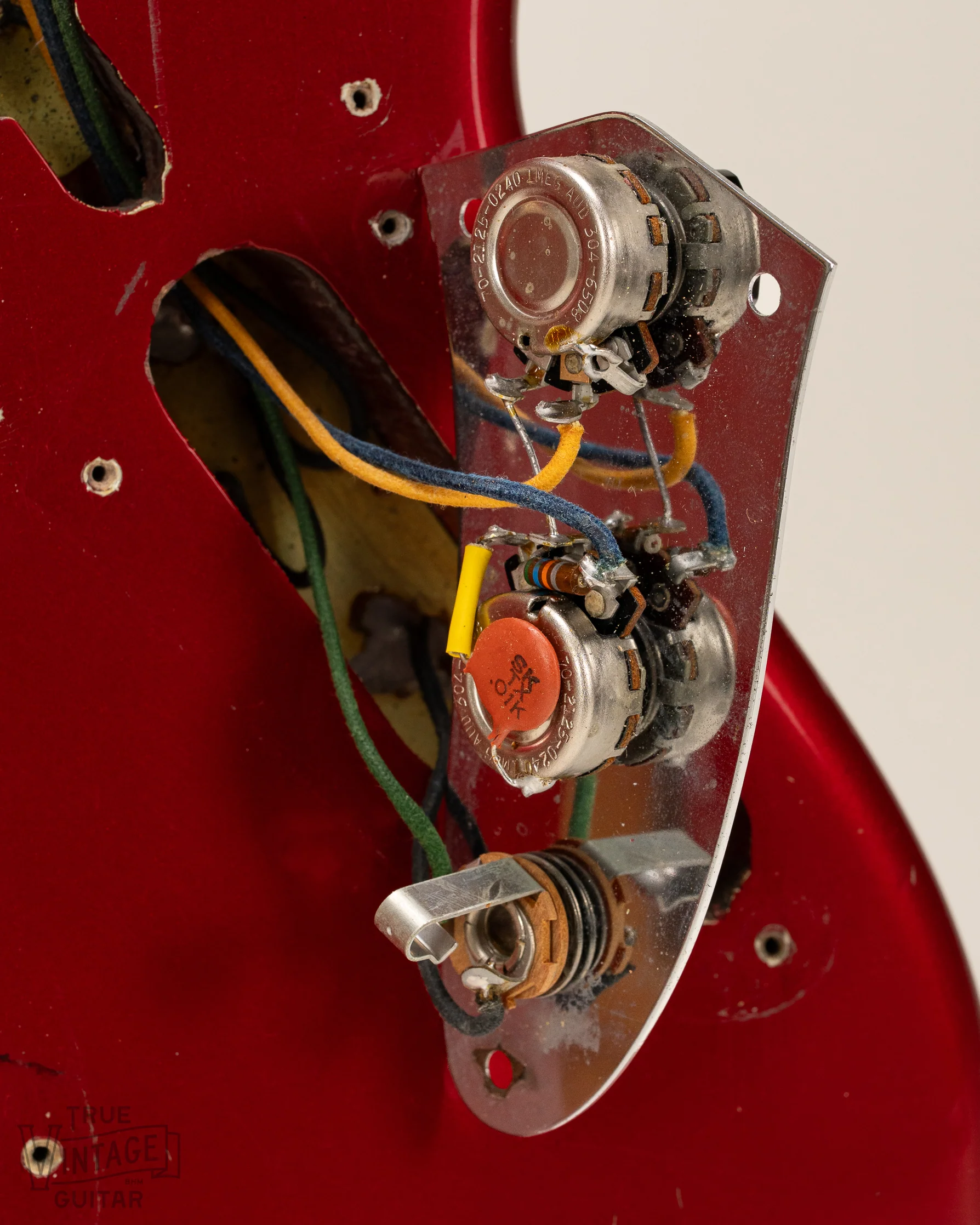 1965 Fender Jaguar Candy Apple Red Metallic - Image 14
