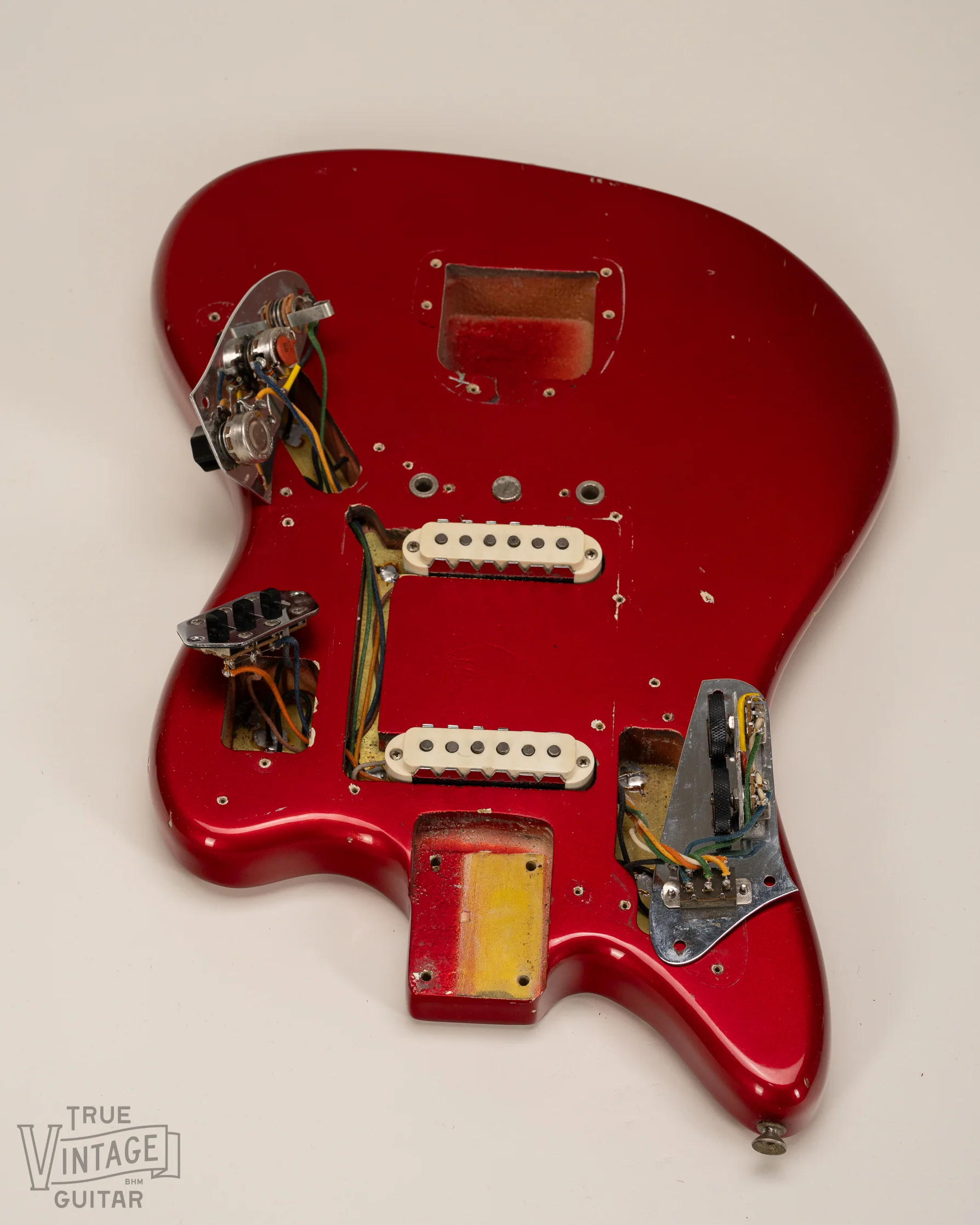 1965 Fender Jaguar Candy Apple Red Metallic - Image 17