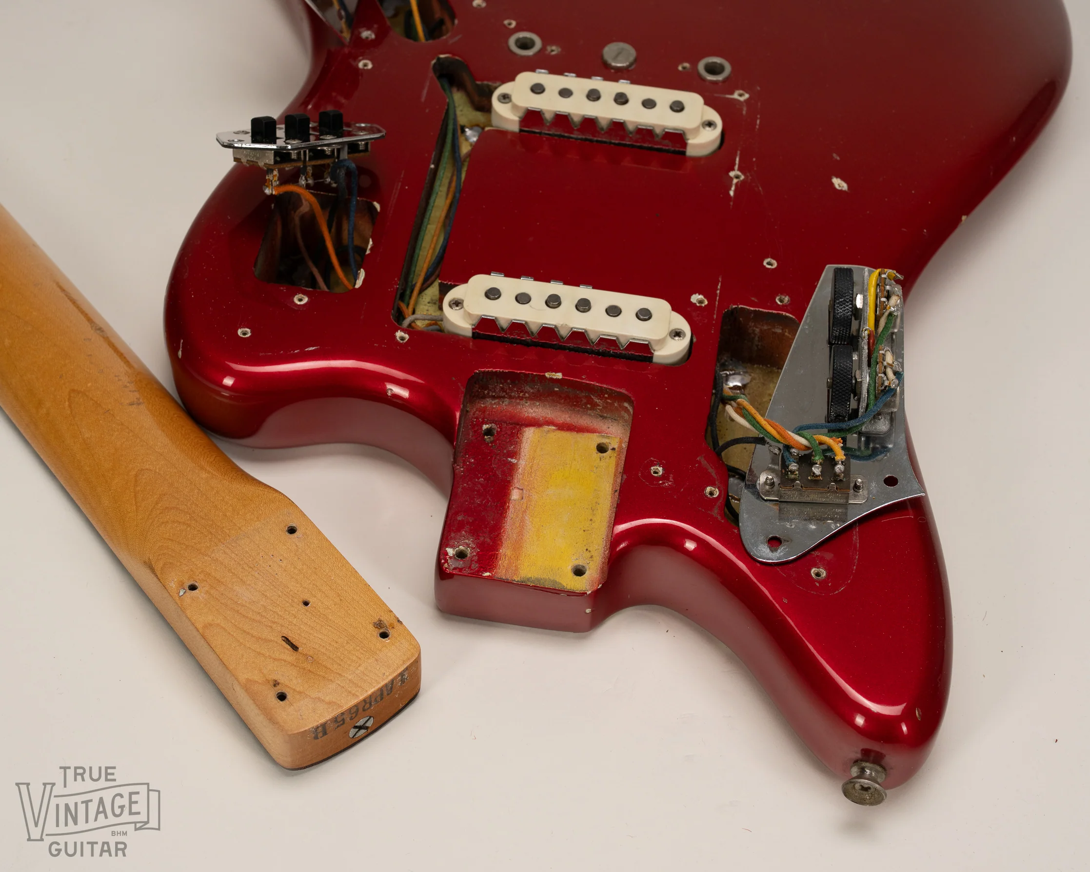1965 Fender Jaguar Candy Apple Red Metallic - Image 18