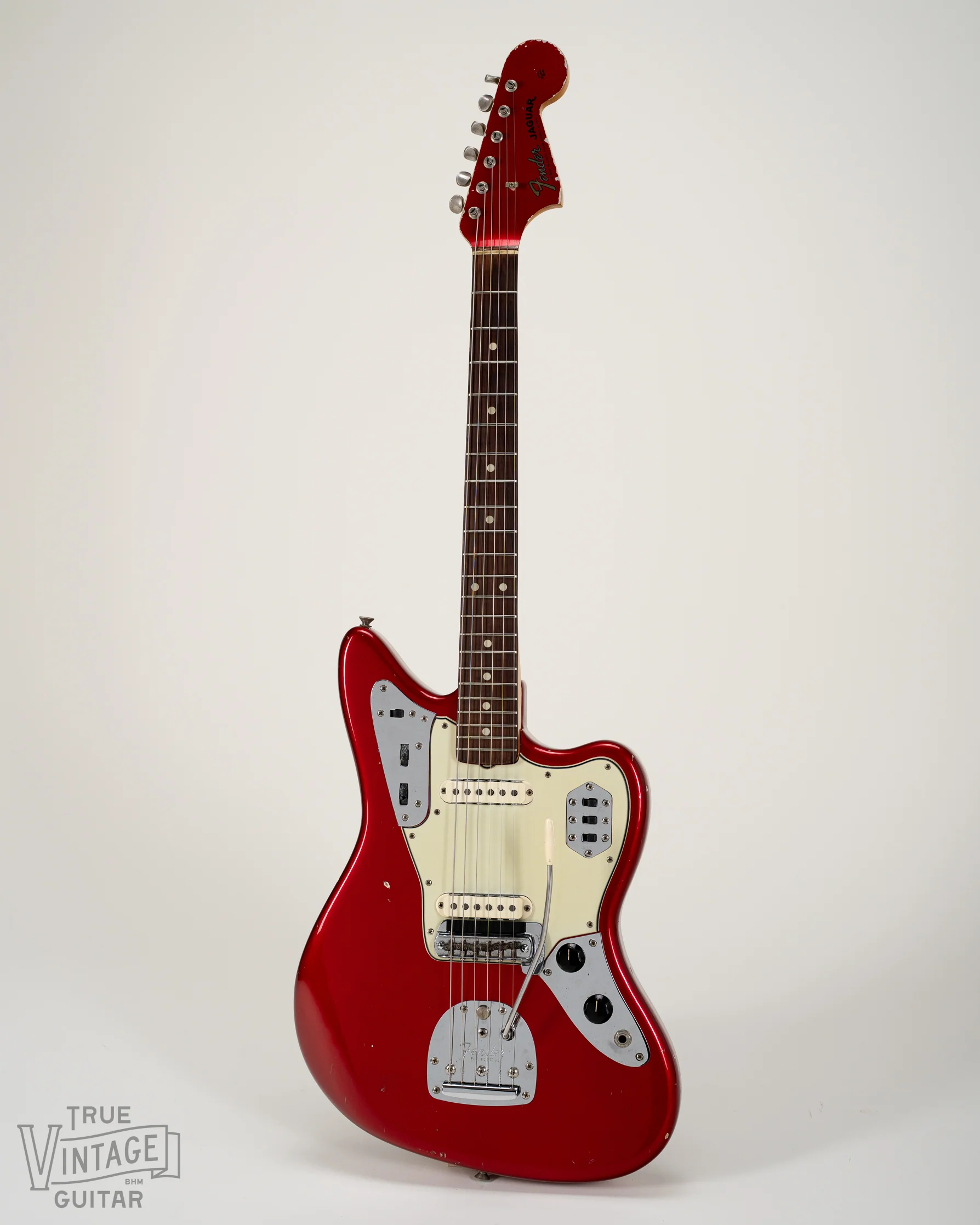 1965 Fender Jaguar Candy Apple Red Metallic - Image 2