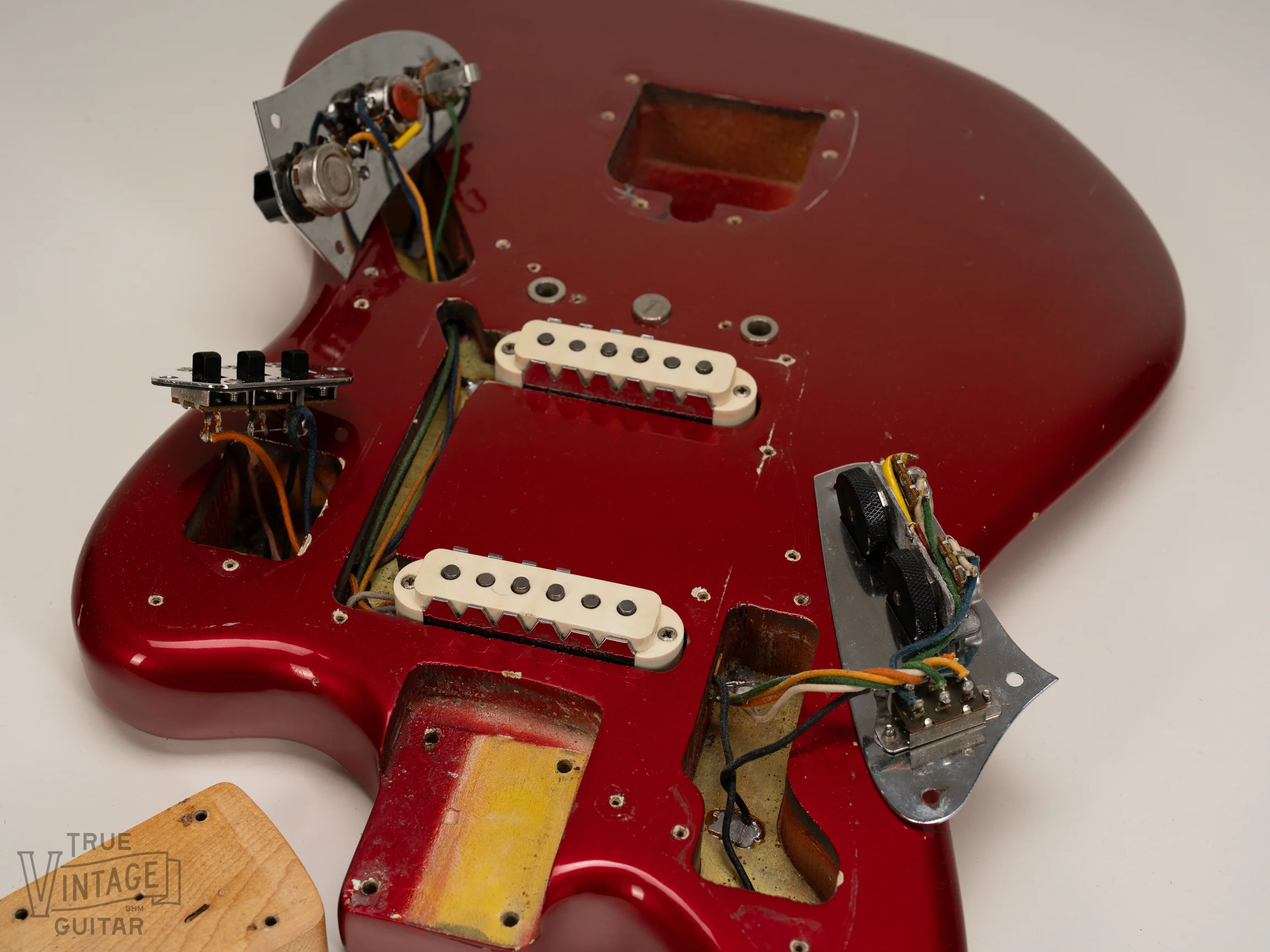 1965 Fender Jaguar Candy Apple Red Metallic - Image 21