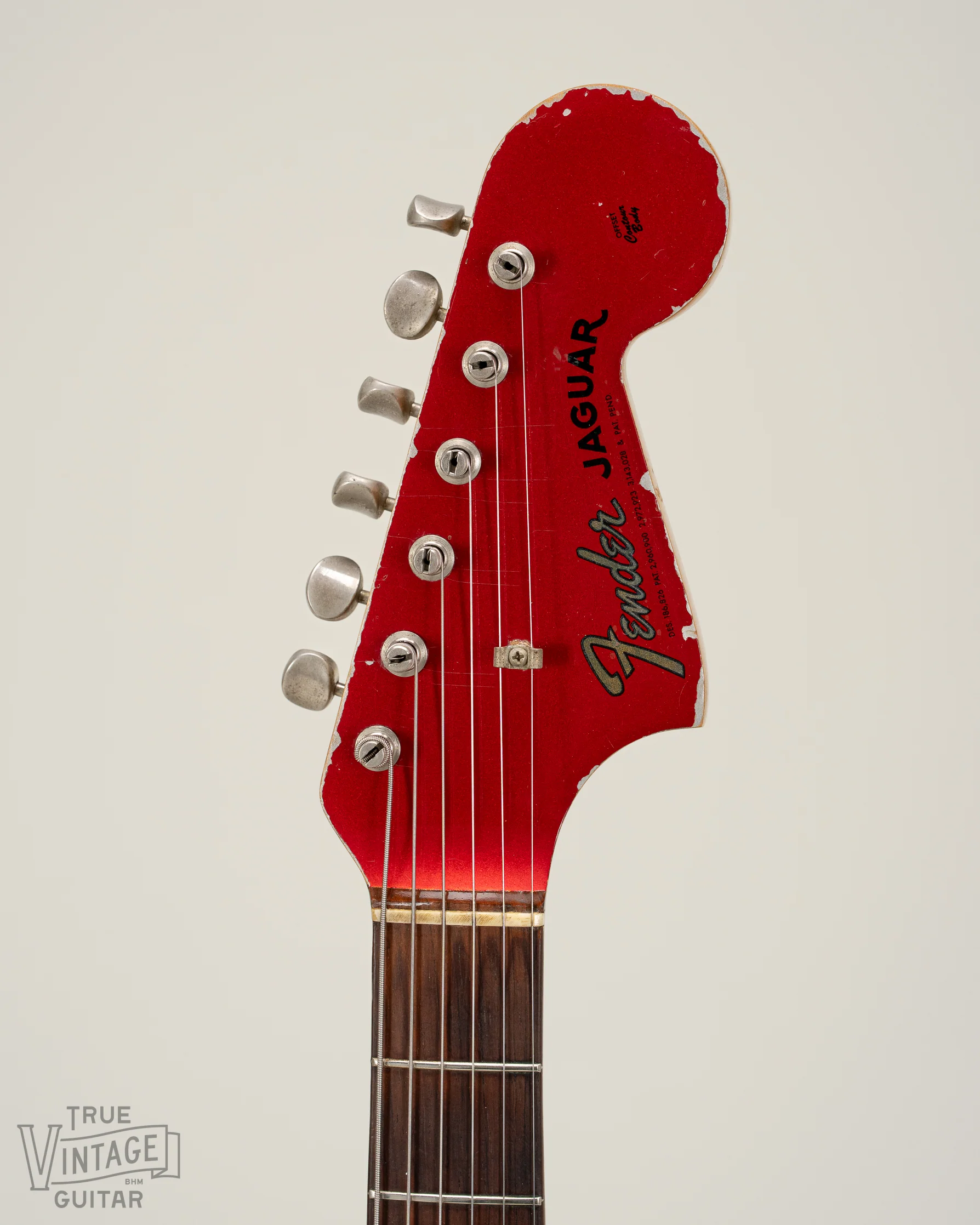 1965 Fender Jaguar Candy Apple Red Metallic - Image 5