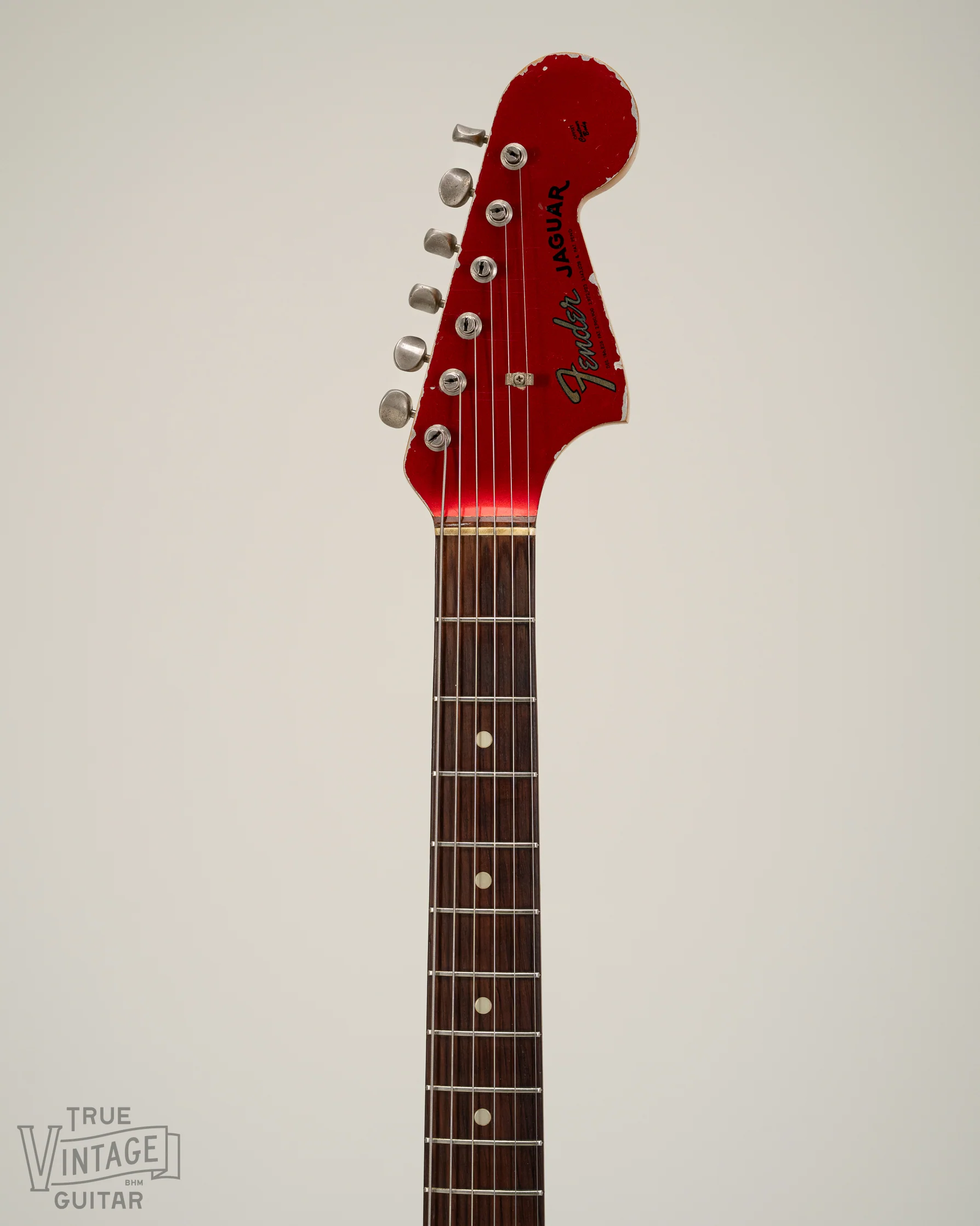 1965 Fender Jaguar Candy Apple Red Metallic - Image 6