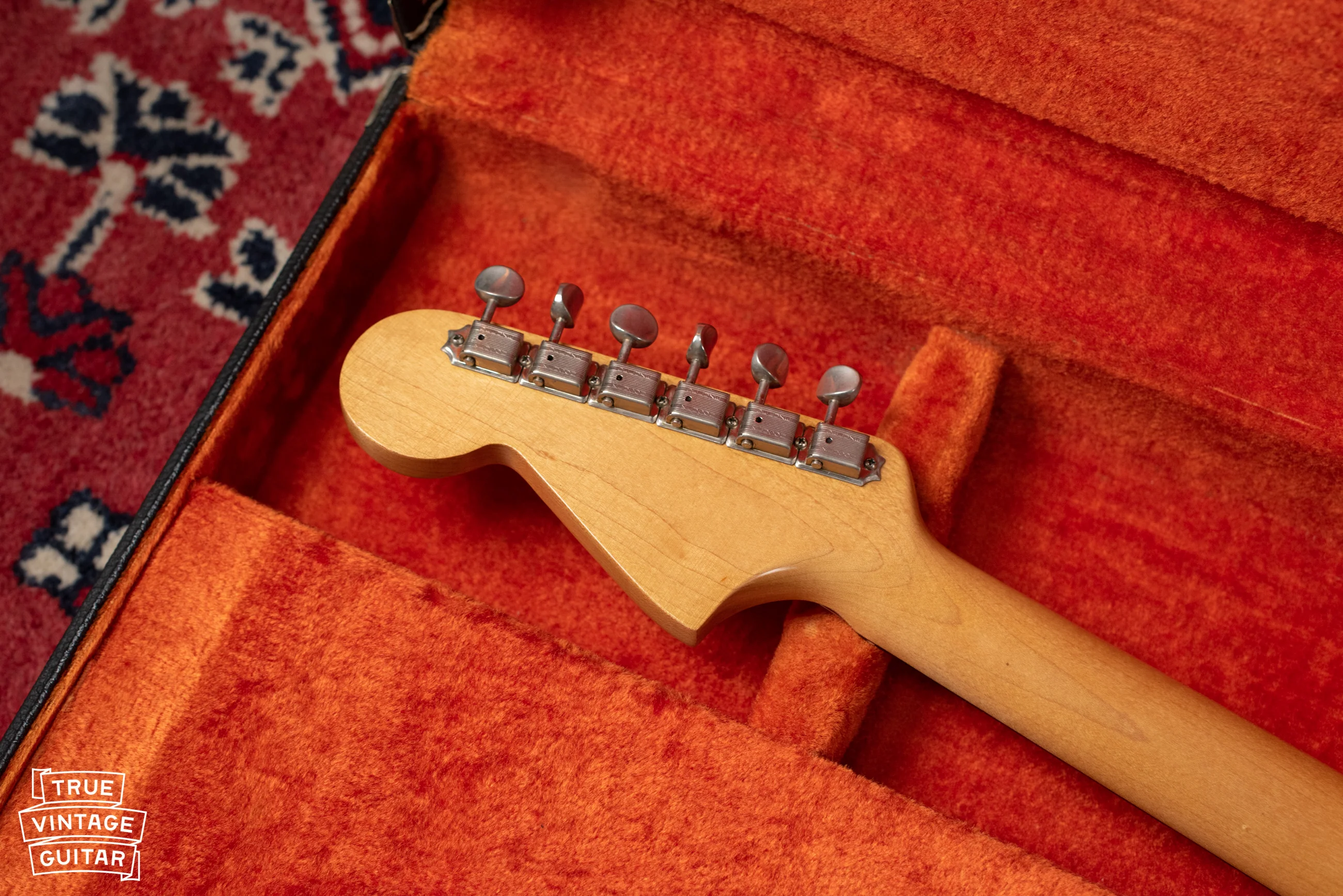 1965 Fender Jaguar Candy Apple Red Metallic - Image 11
