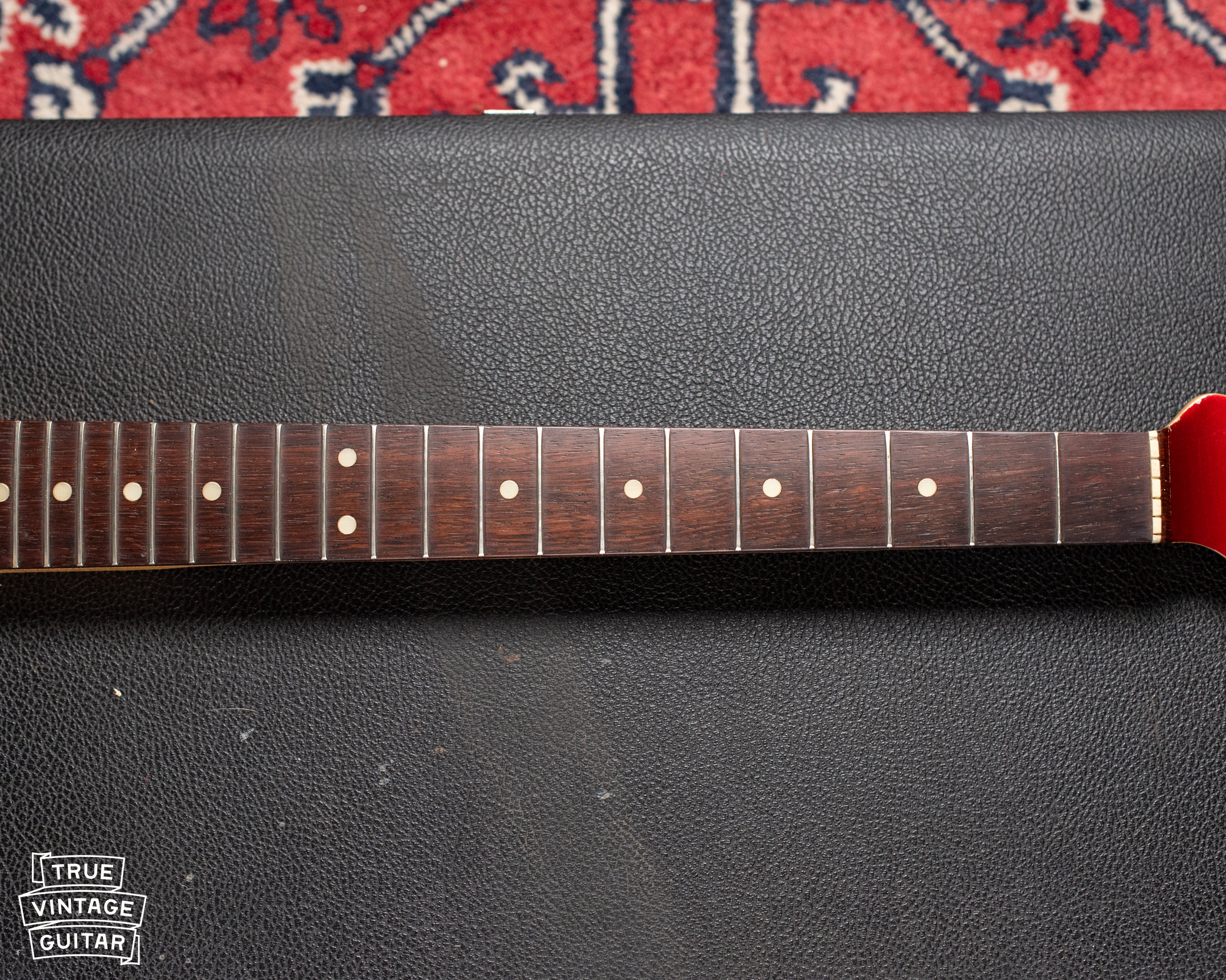 1965 Fender Jaguar Candy Apple Red Metallic - Image 12