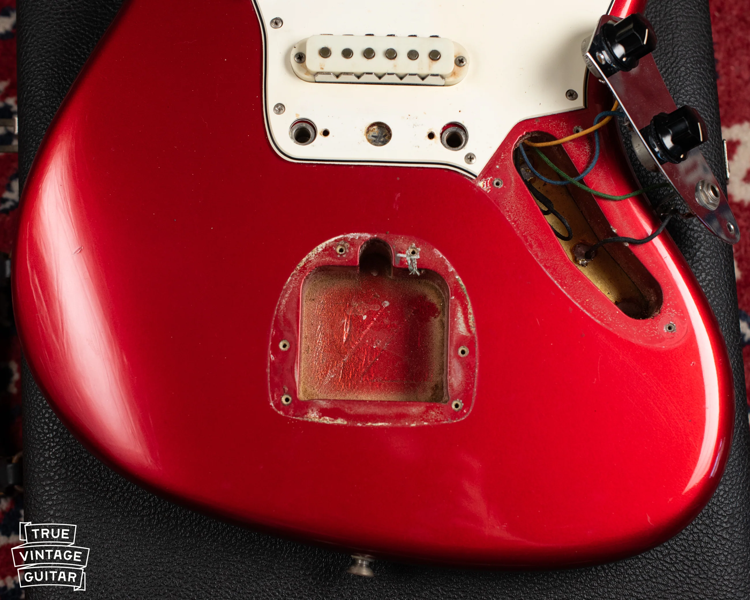 1965 Fender Jaguar Candy Apple Red Metallic - Image 16
